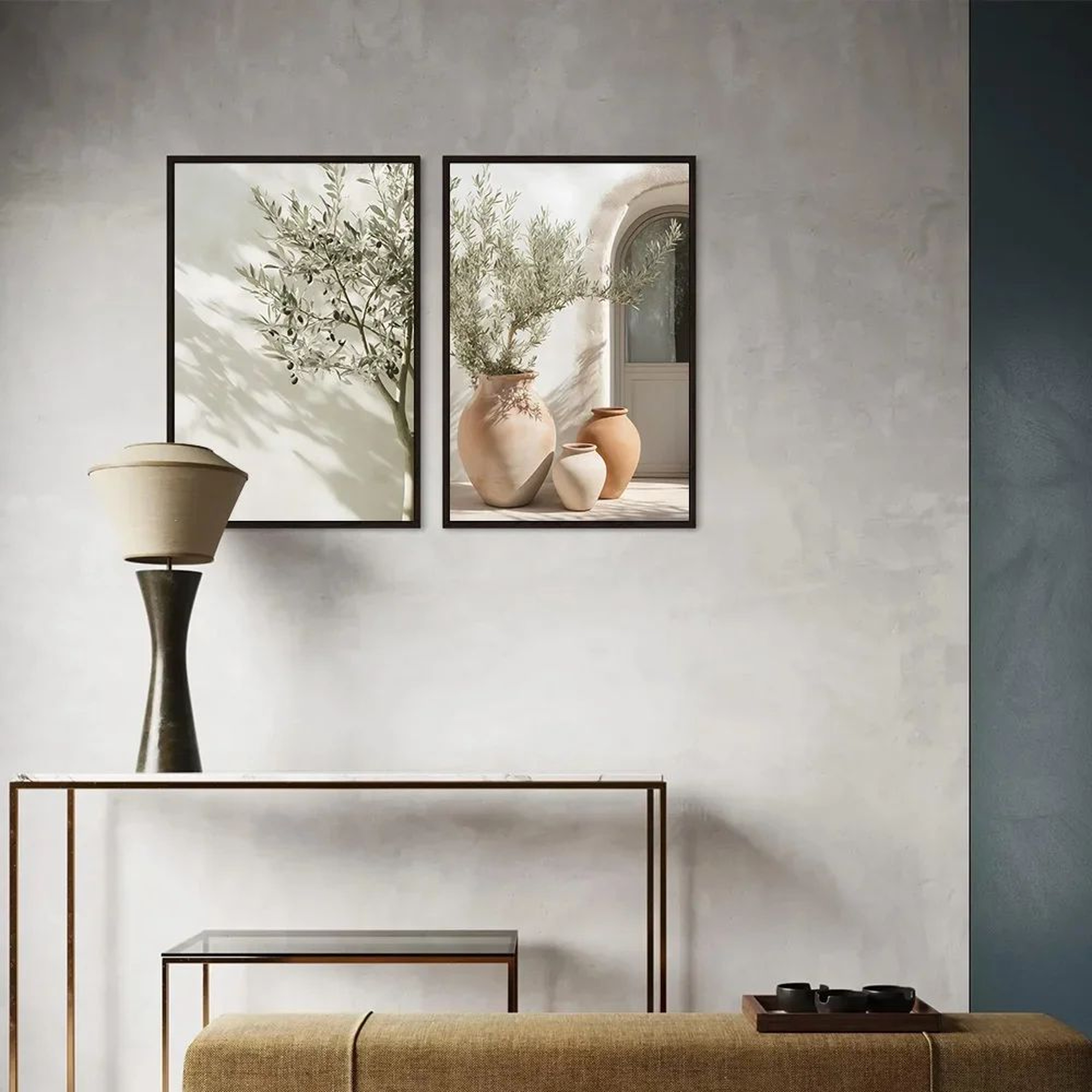 Mediterranean Olive Tree Landscape Wall Art Poster 3