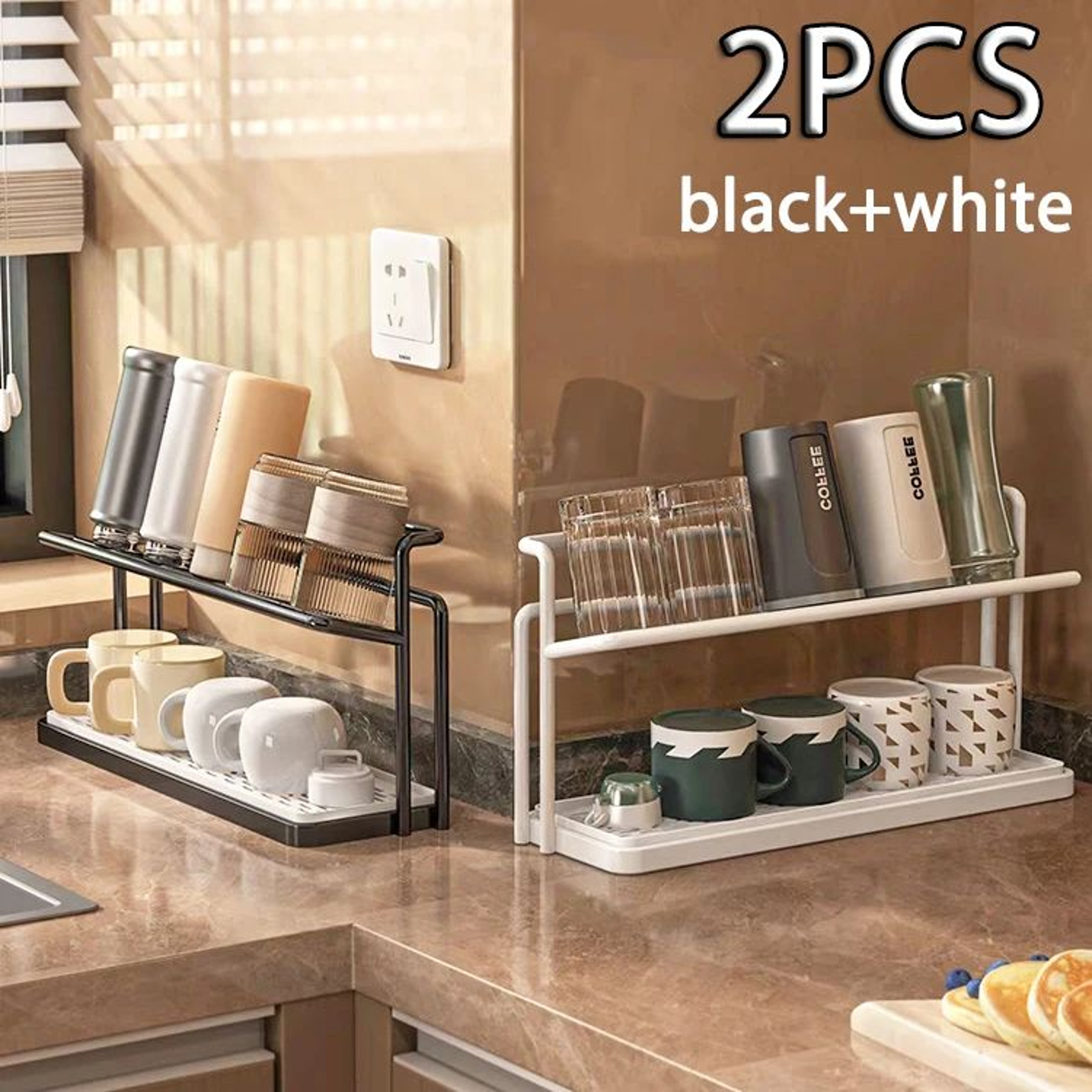 Stainless Steel 2 Tier Bottle Drying Rack 10