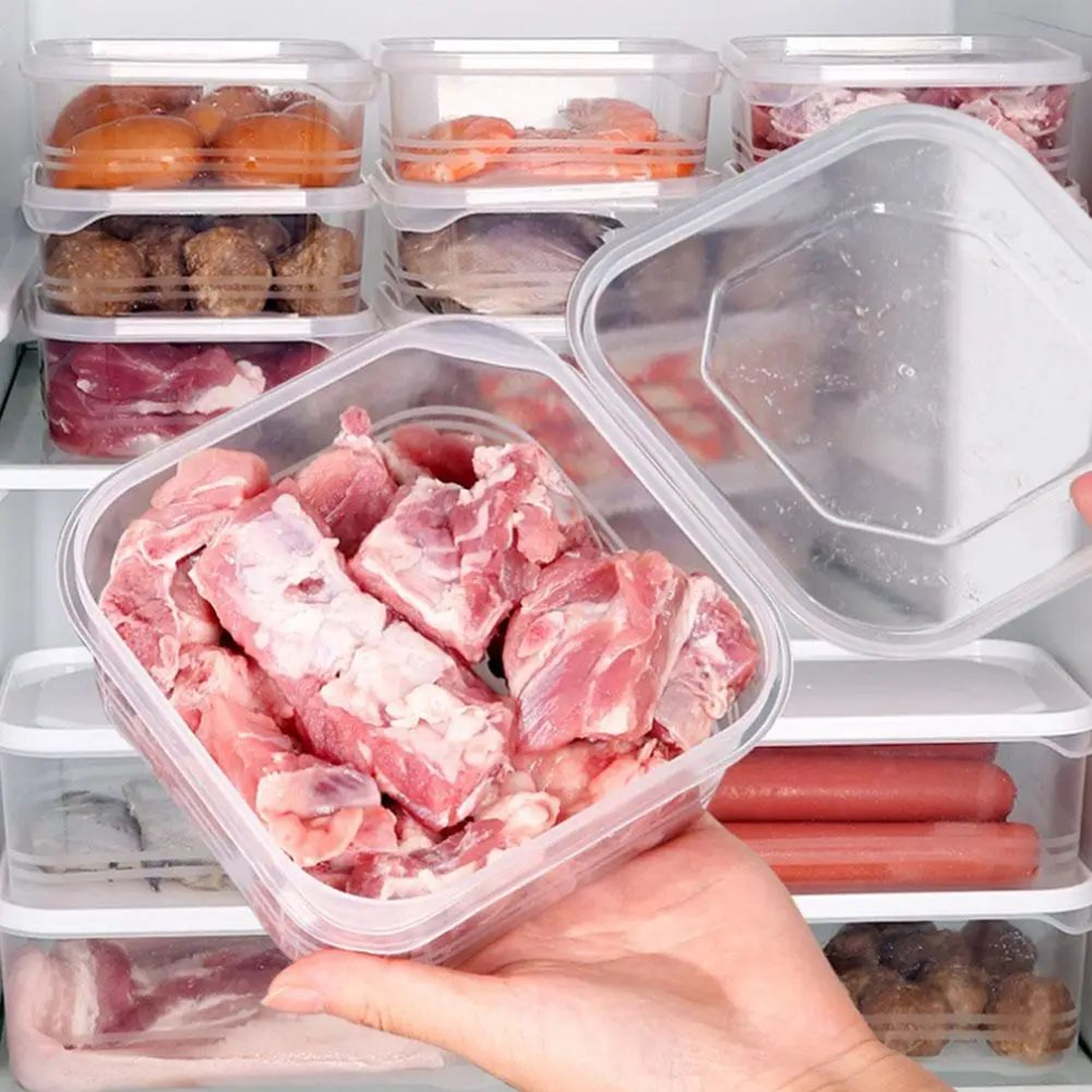 Refrigerator Dumpling Storage Box With Lid 4