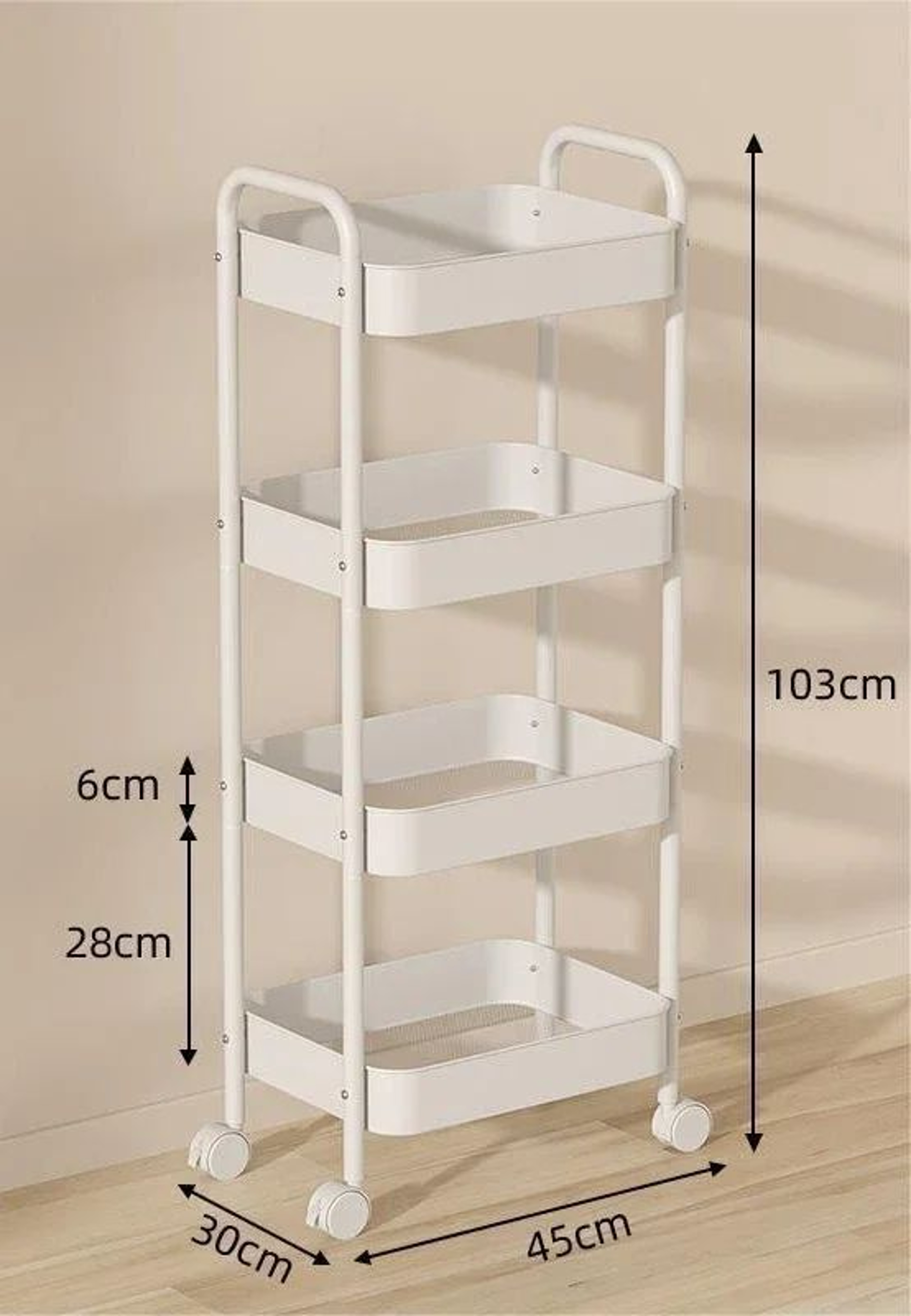 5 Tier Rolling Storage Organizer Cart 11