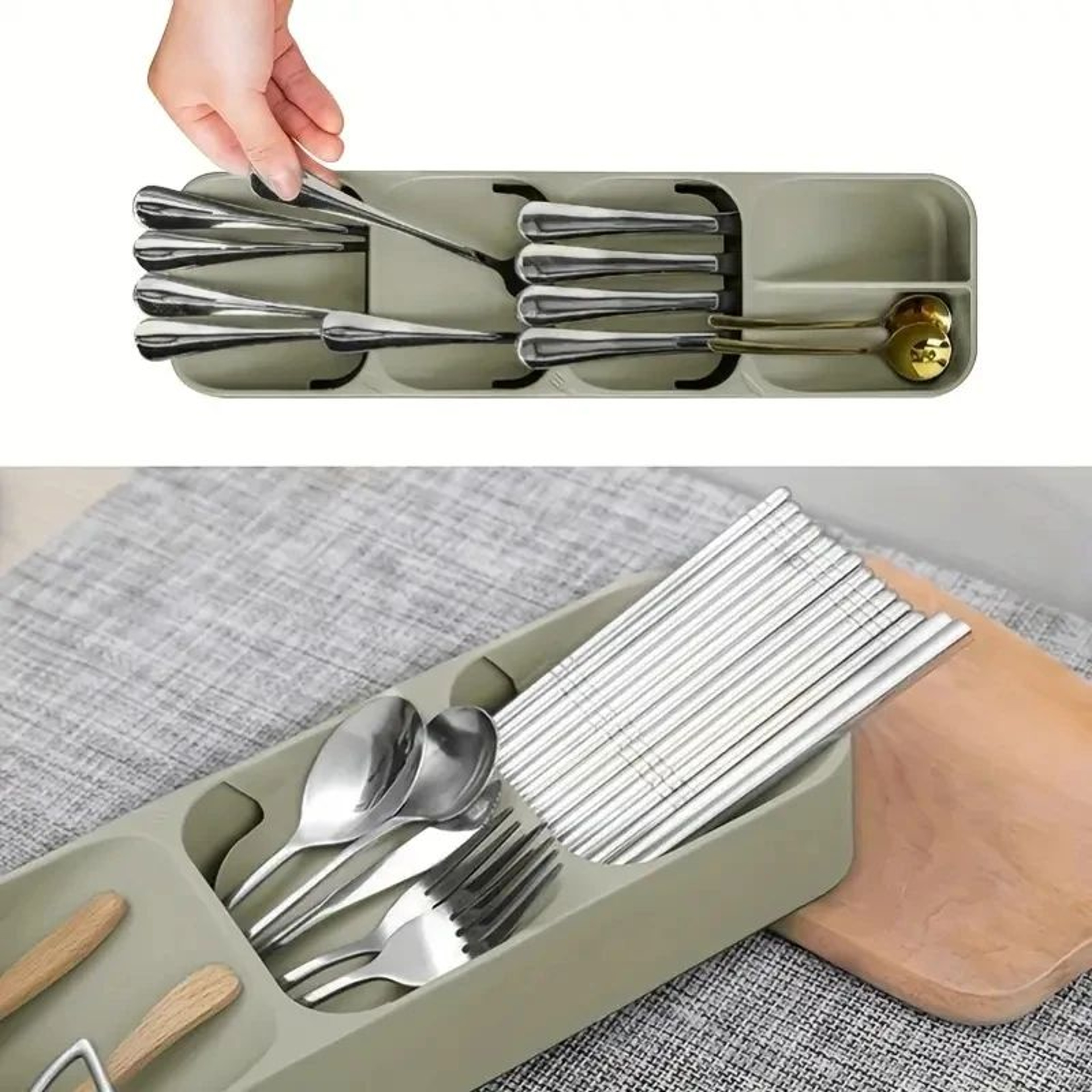 Space Saving Cutlery And Knife Drawer Organizer 6