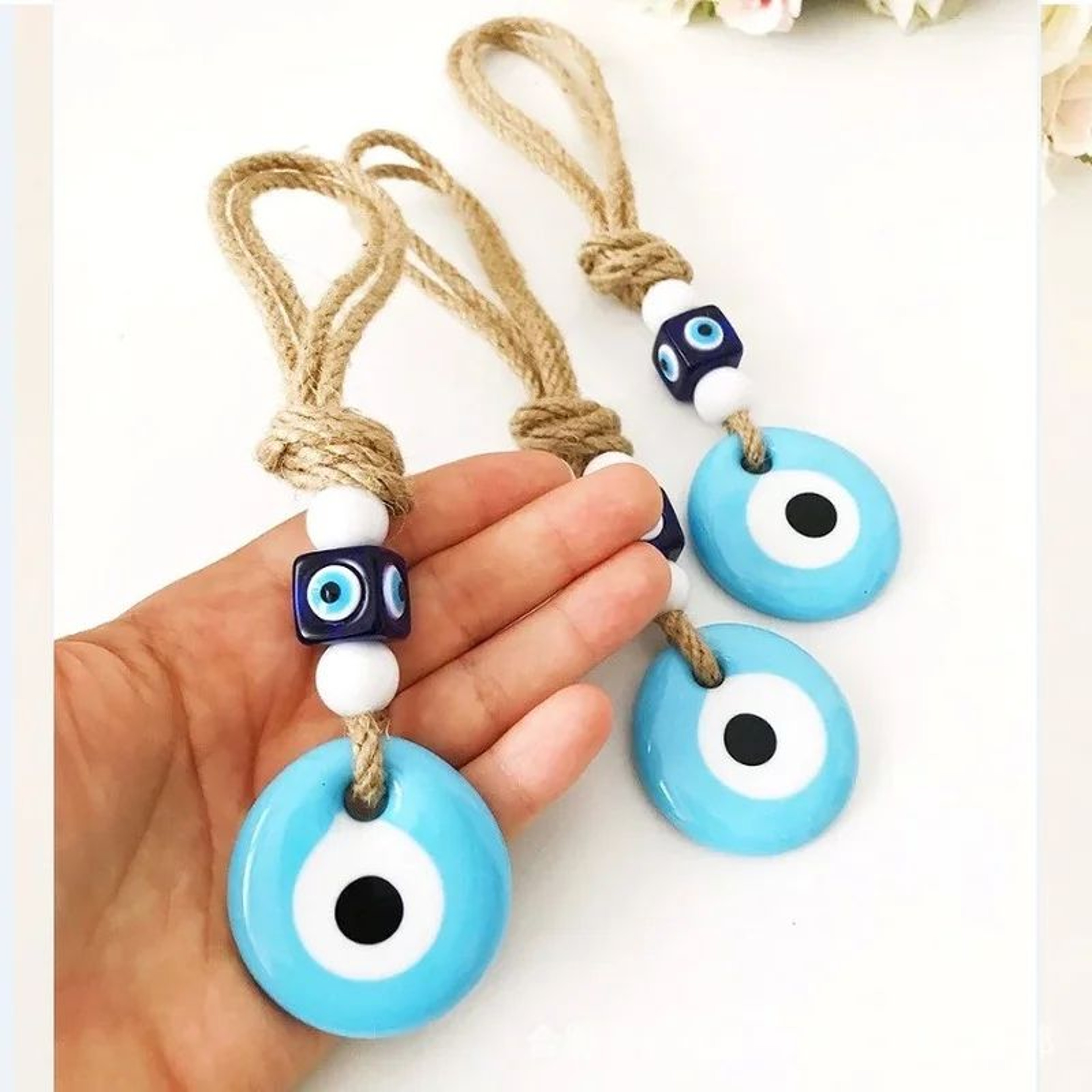 Handmade Turkish Evil Eye Wall Hanging Pendant 2