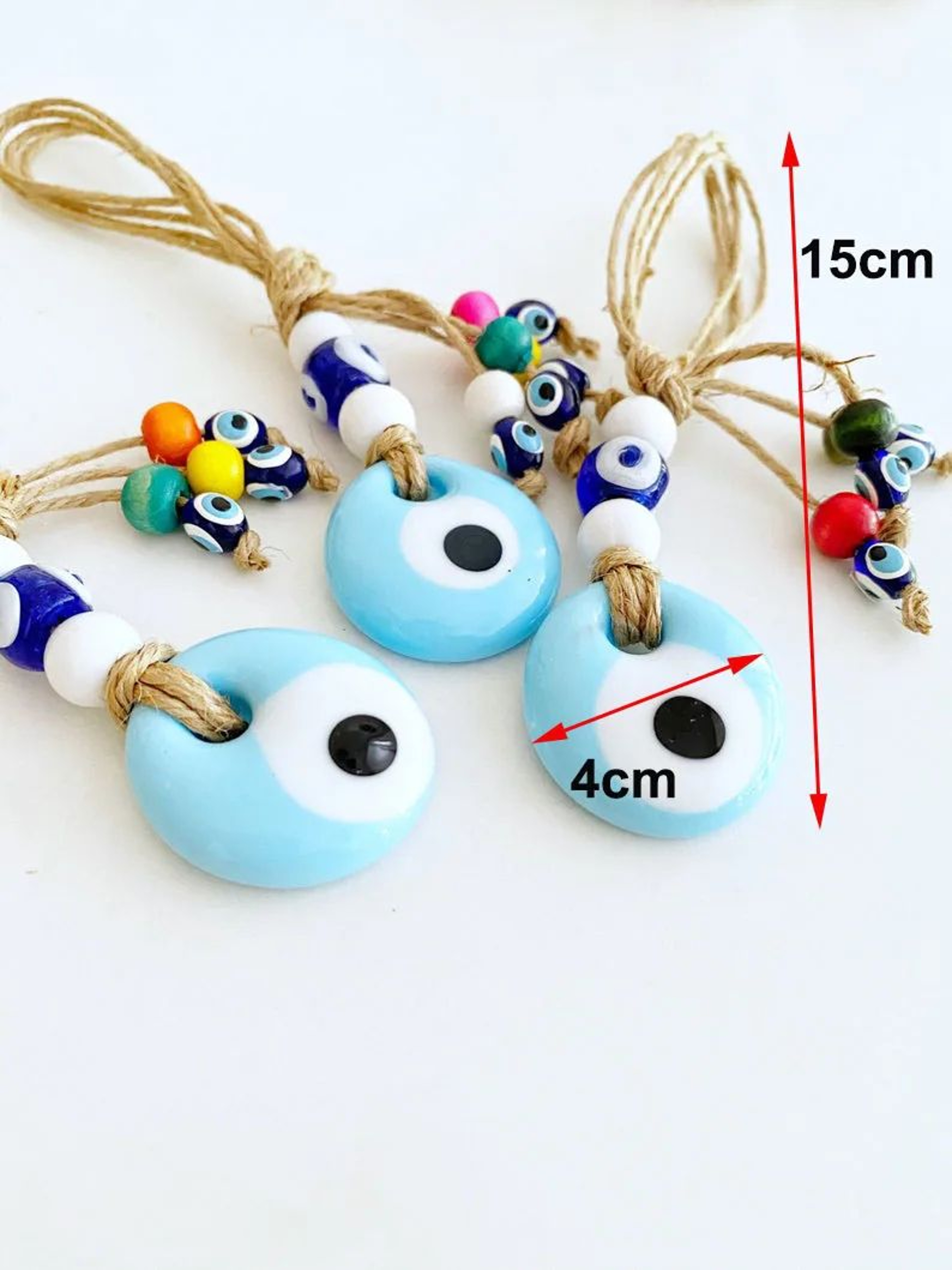 Handmade Turkish Evil Eye Wall Hanging Pendant 18