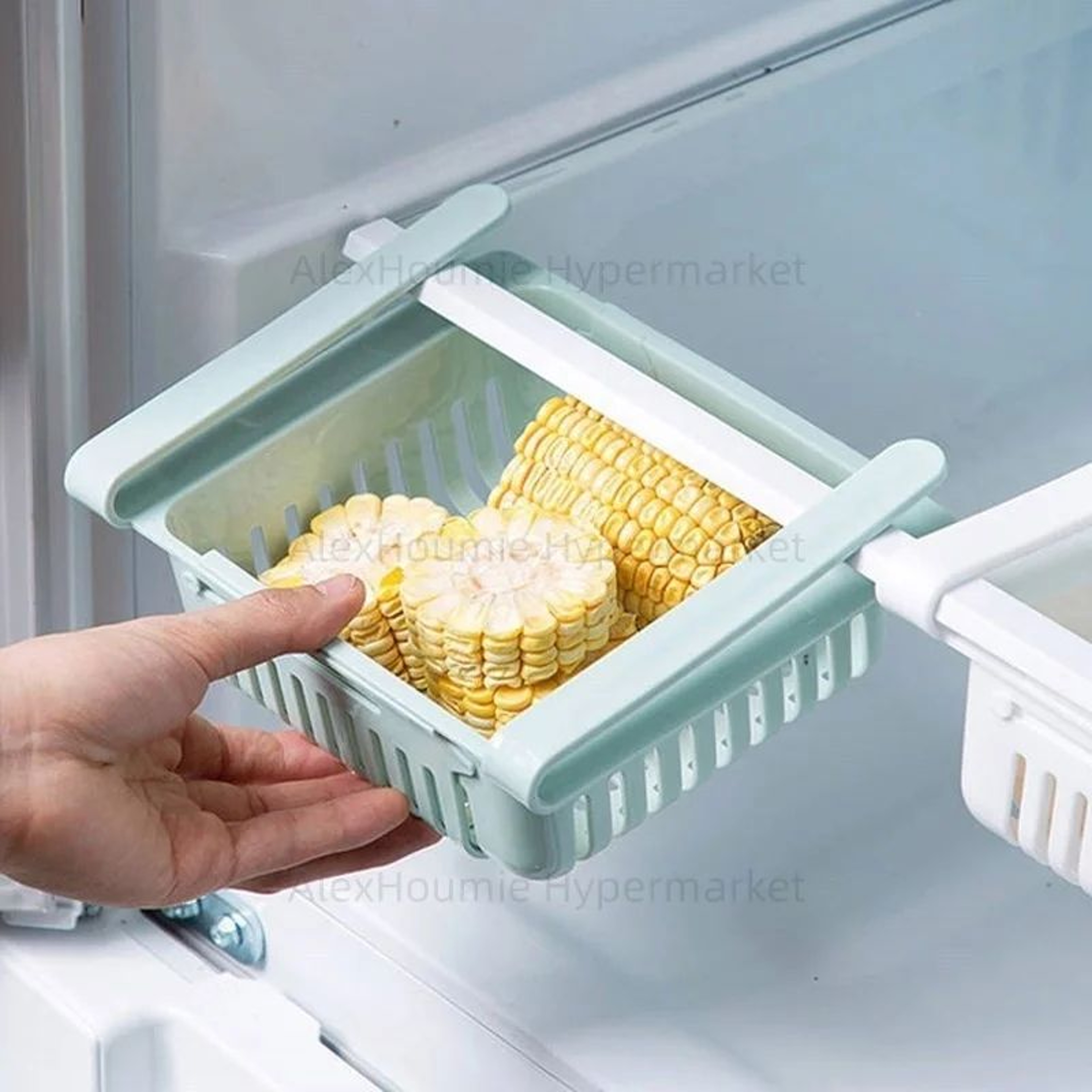 Retractable Refrigerator Hanging Storage Drawer Set 2