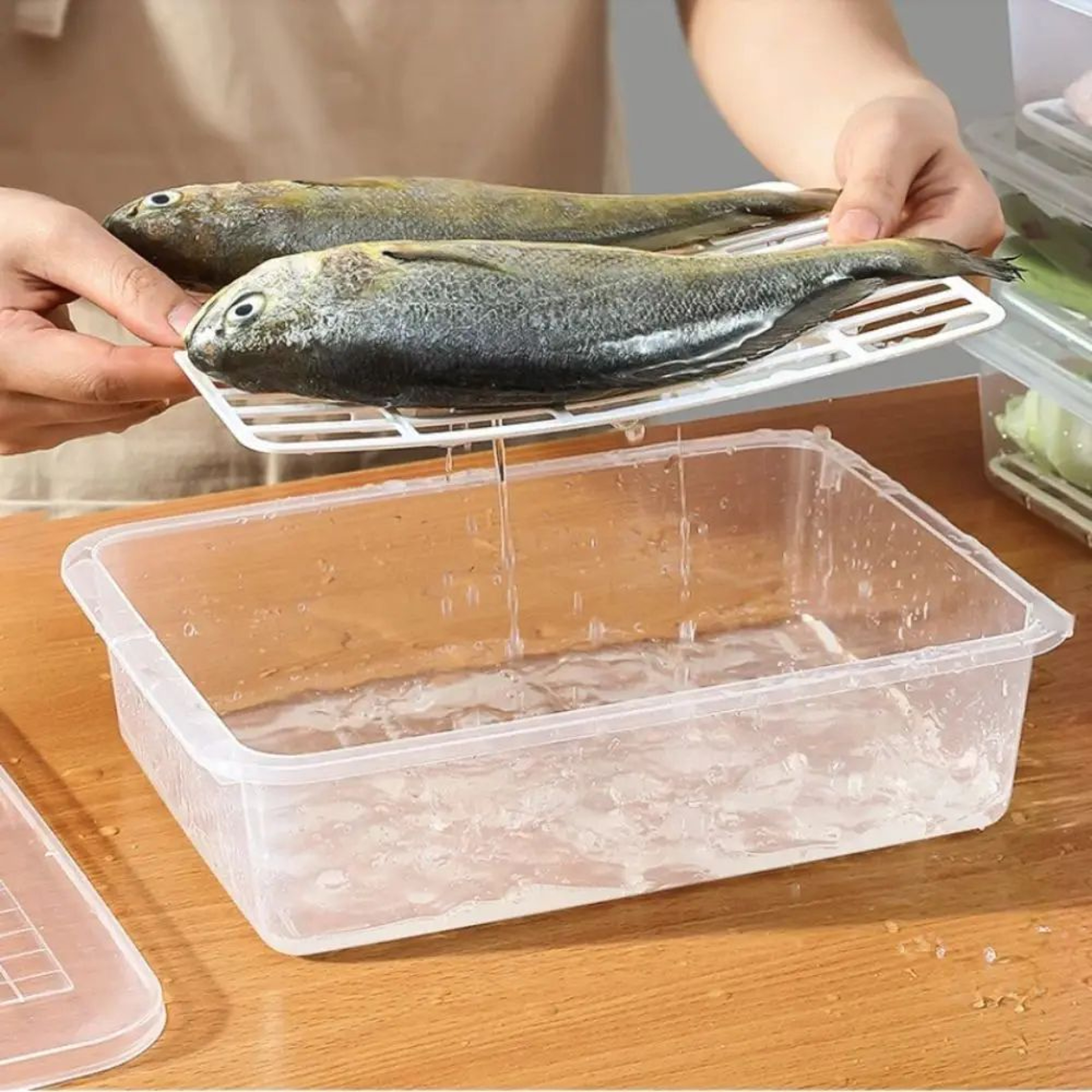 Transparent Fresh Keeping Food Storage Box 0