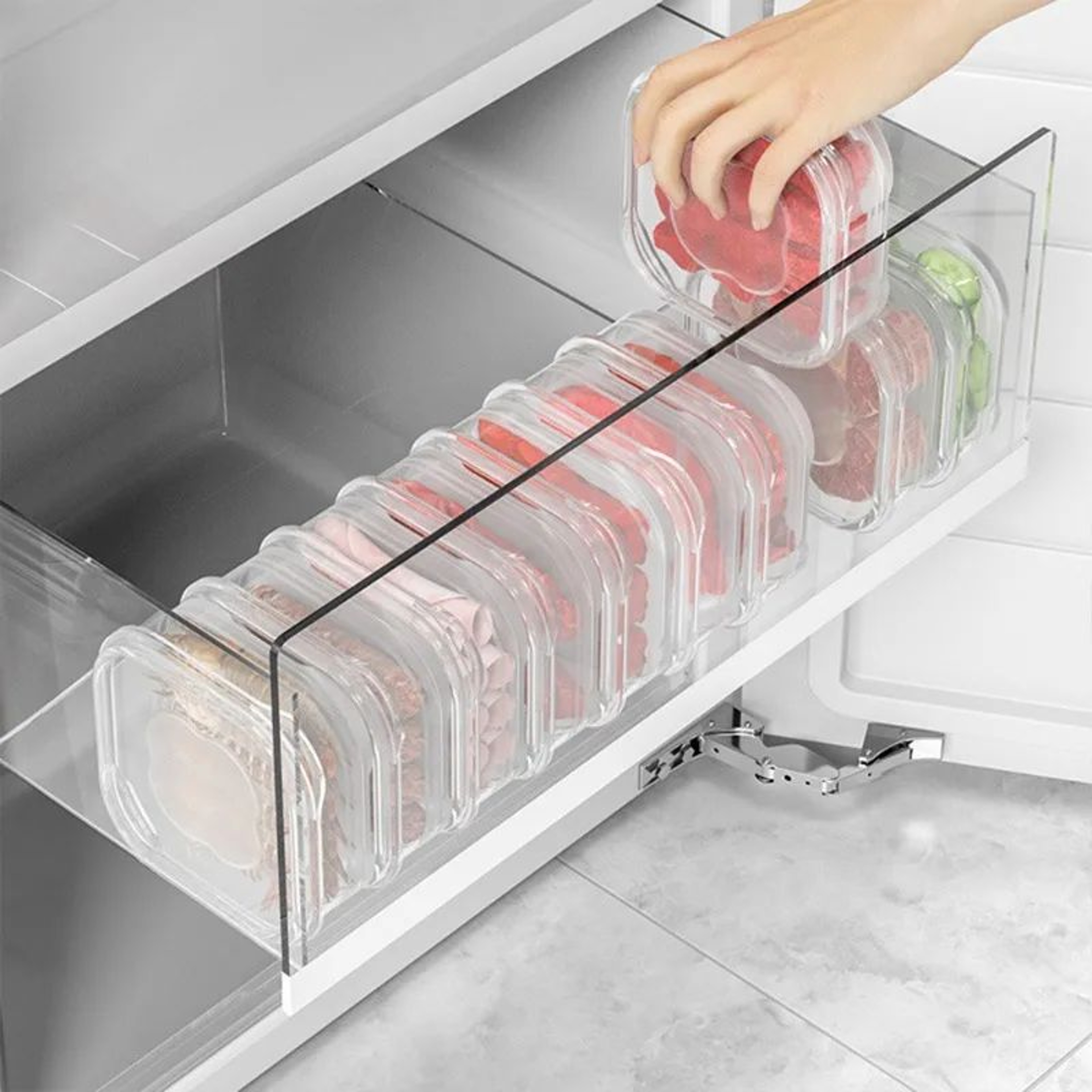 Refrigerator Meat Storage Divider Box Set 2