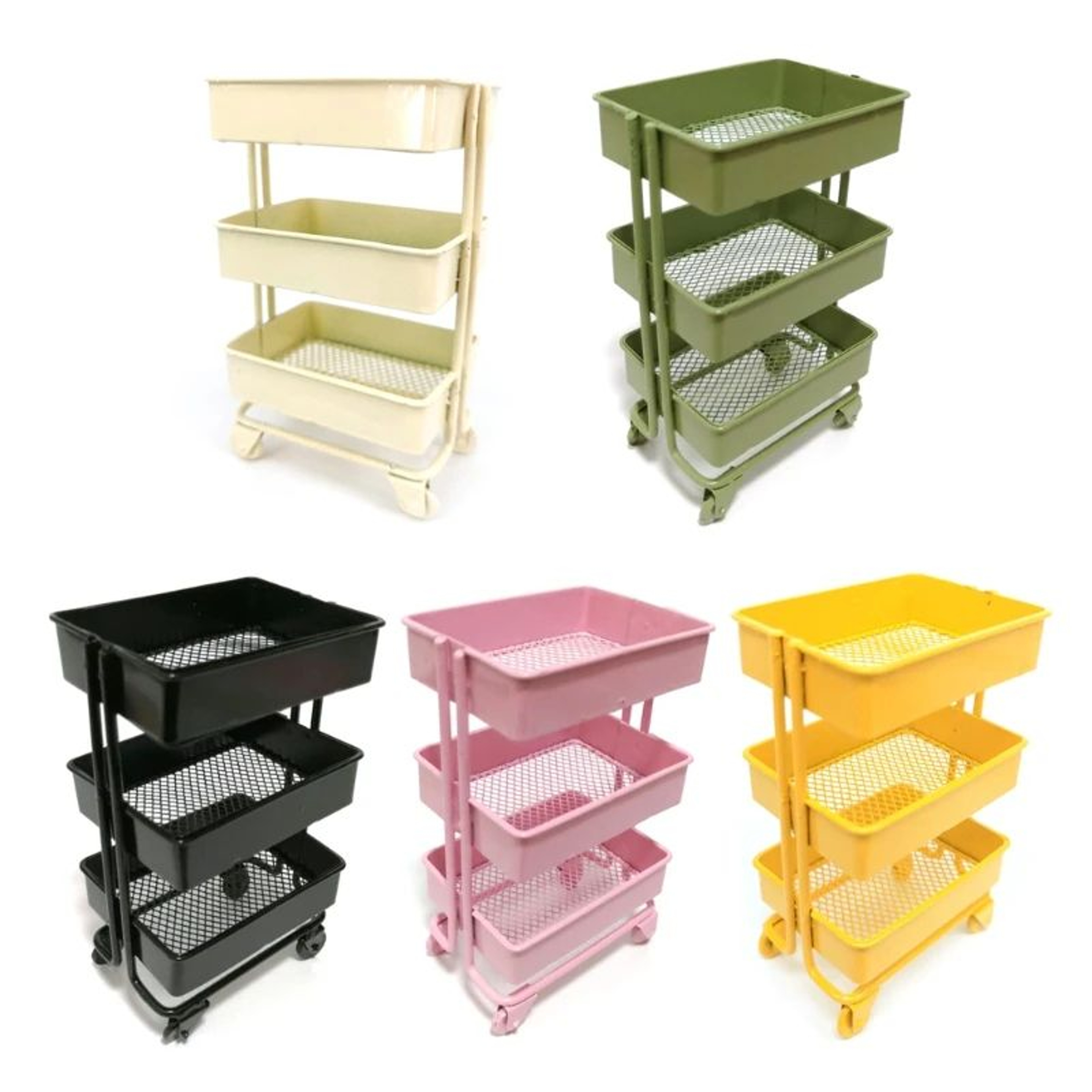 Mini Trolley Storage Display Rack 4