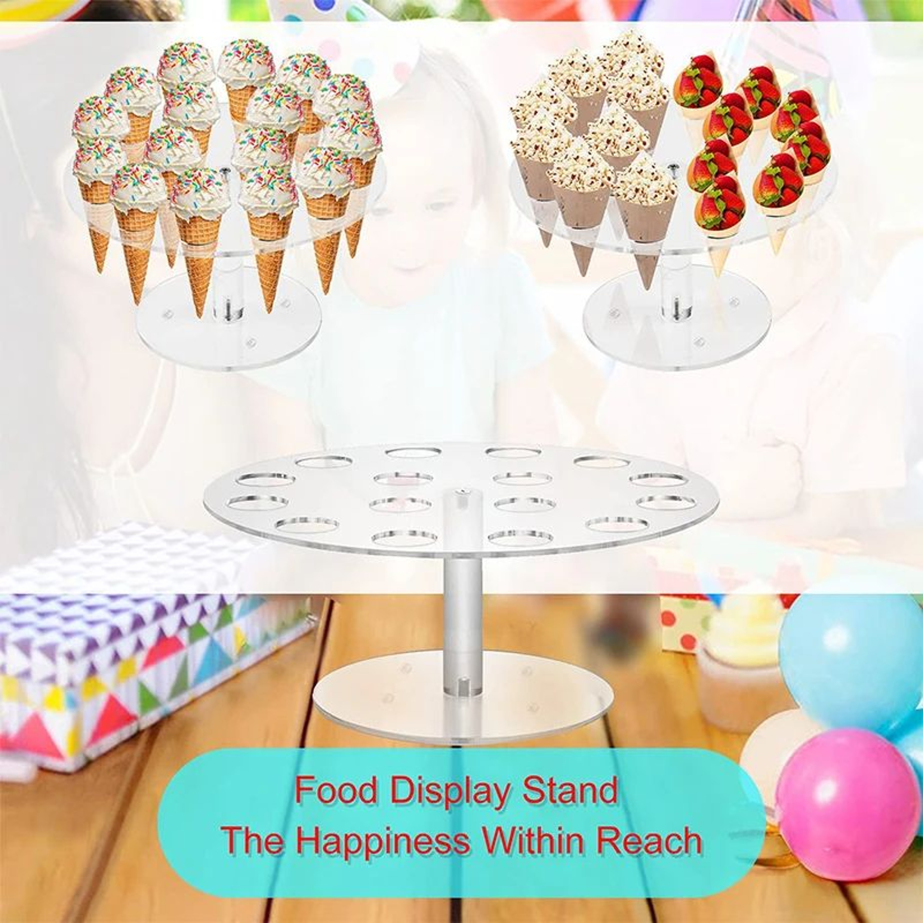 Acrylic Ice Cream Cone Display Stand 6