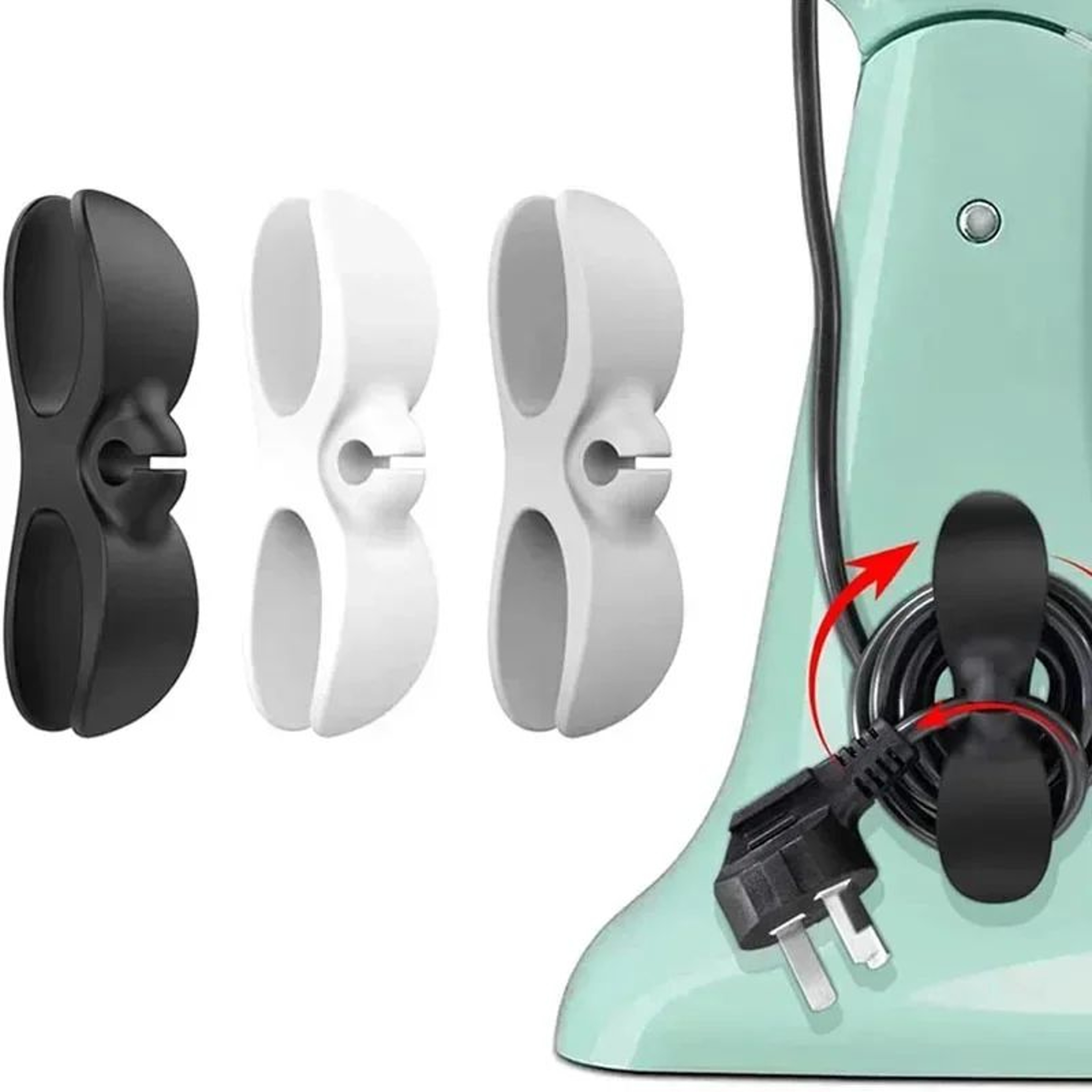 Self Adhesive Cord Winder Organizer For Kitchen Appliances 0