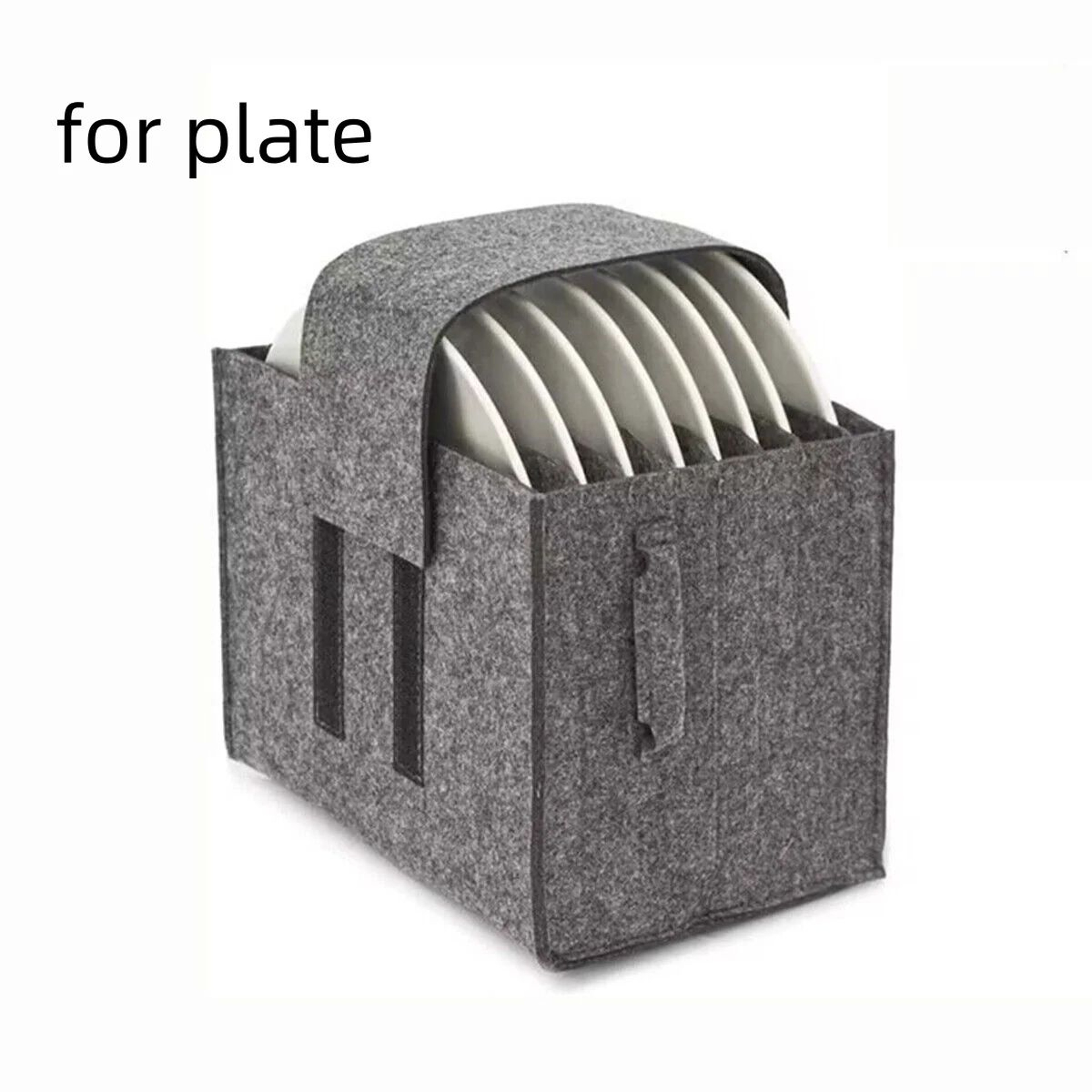 Felt Tableware Storage Organizer Bag For Plates Cups And Camping Gear 7