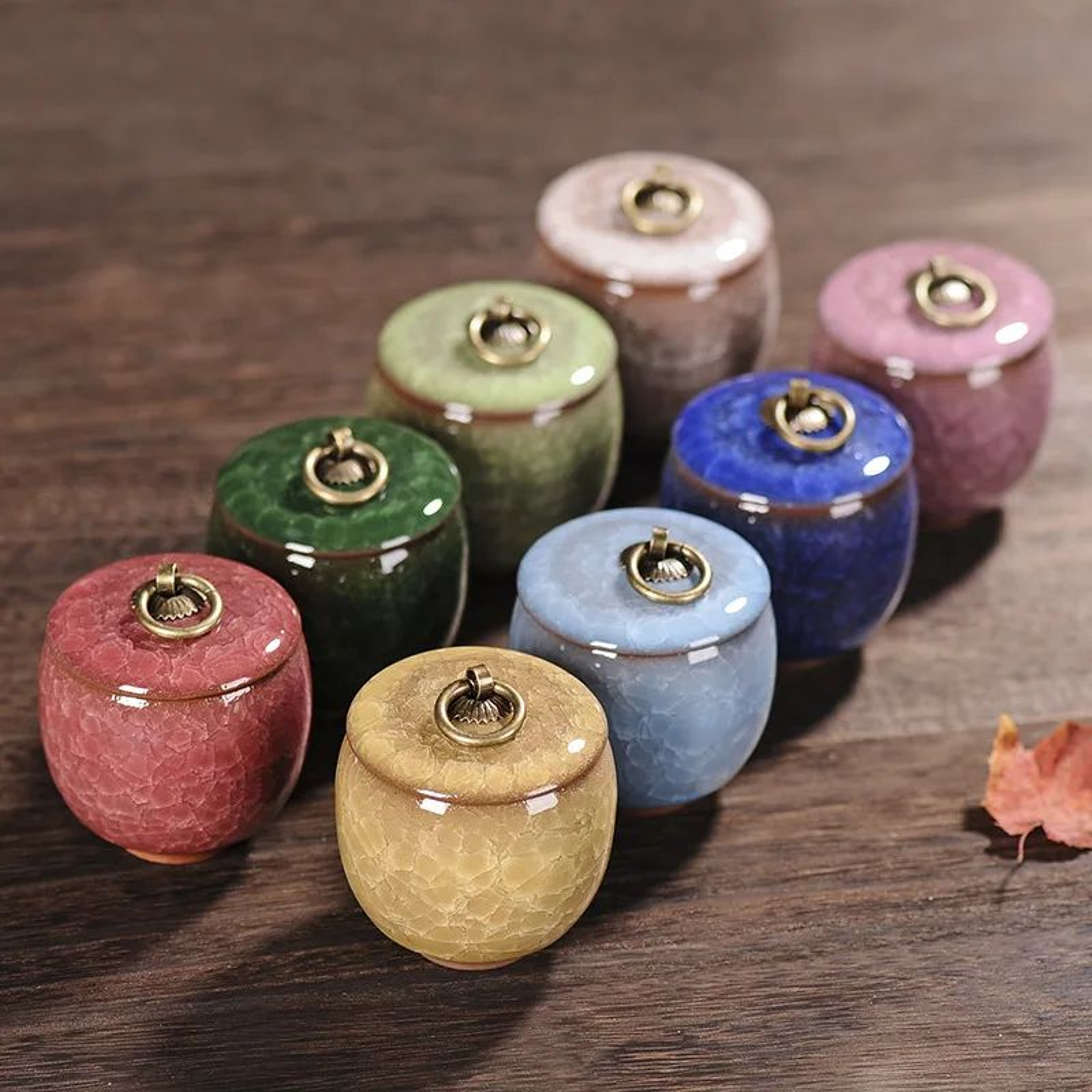 Mini Ceramic Tea Coffee Sugar Storage Jar 2