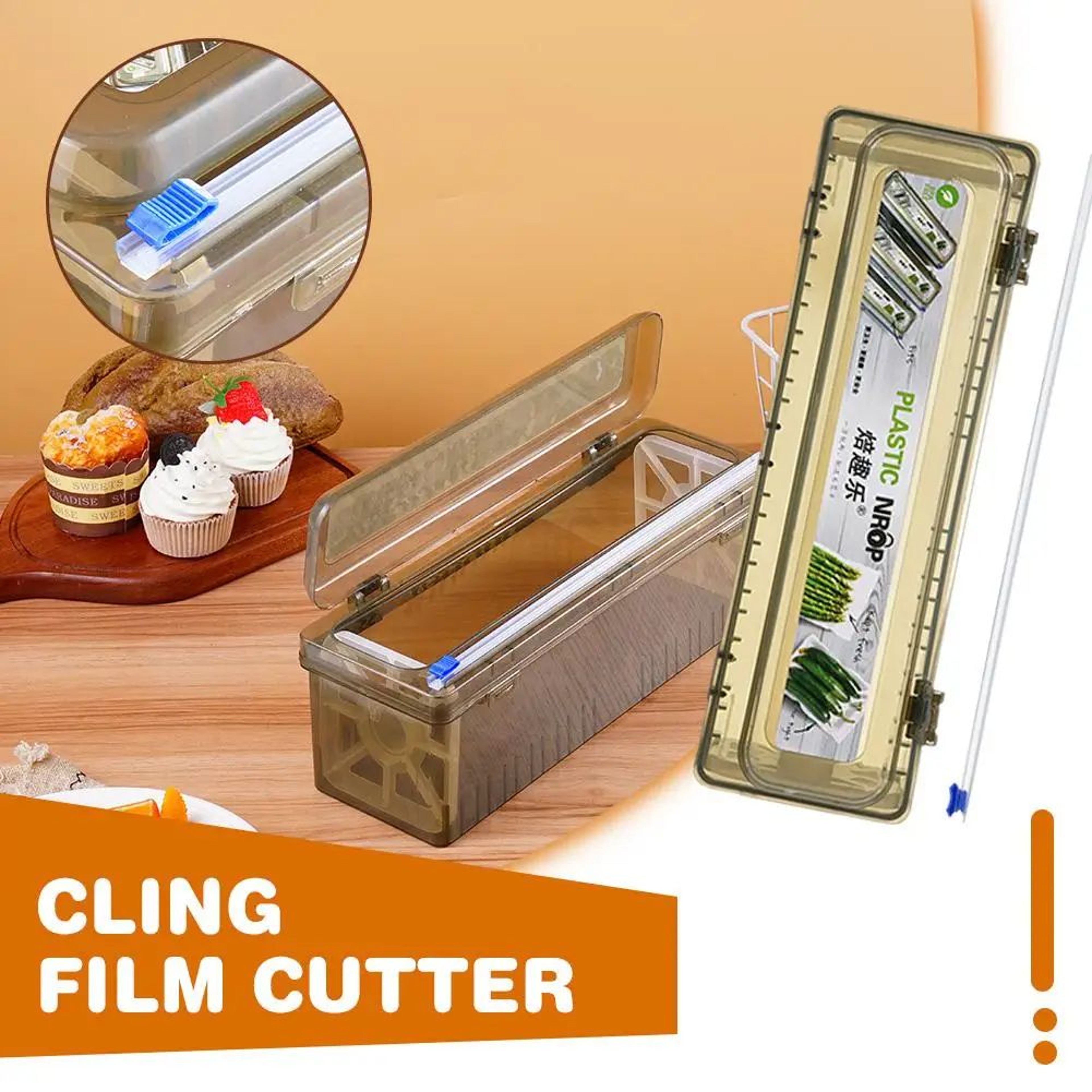 Magnetic Cling Wrap And Foil Dispenser With Cutter 8