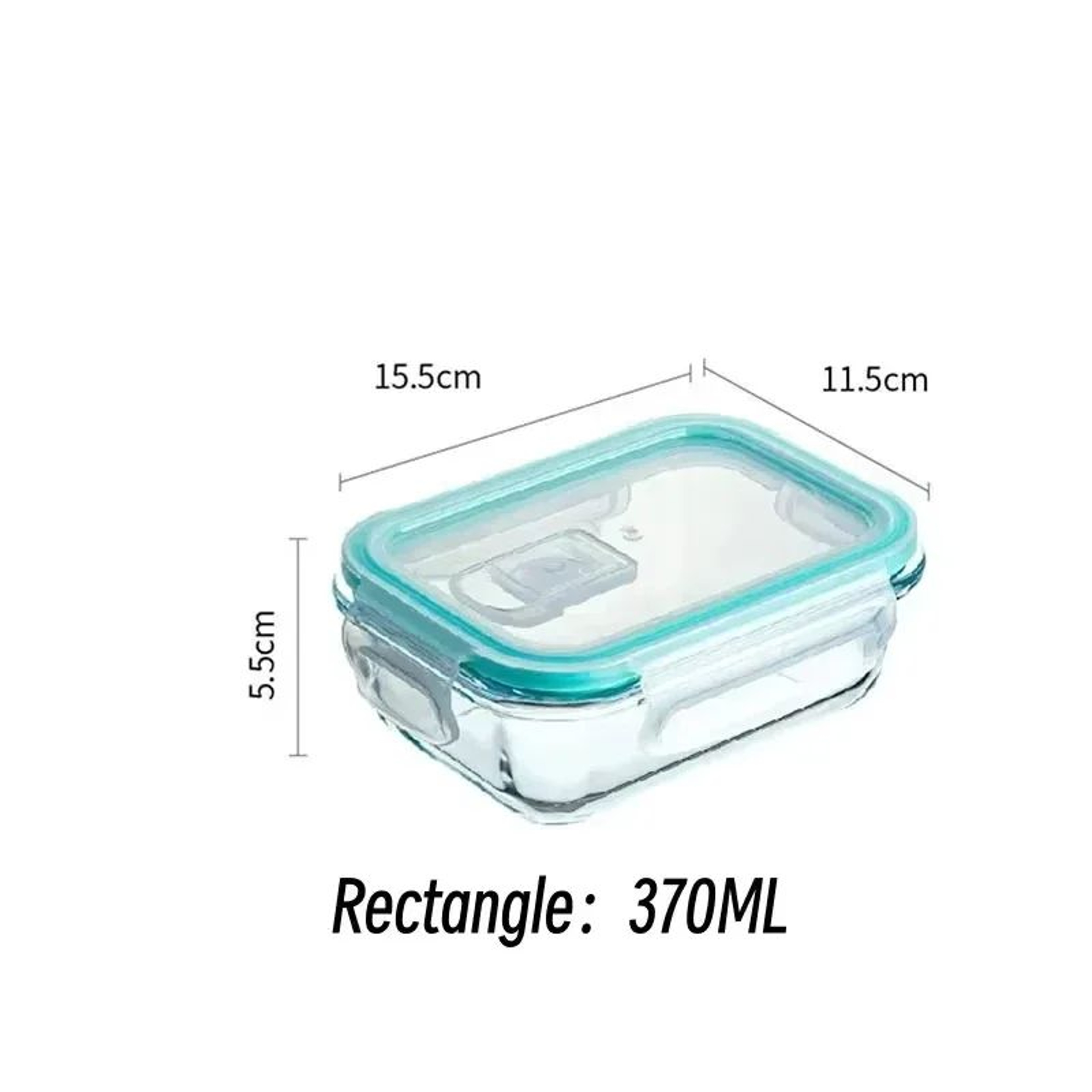 Glass Airtight Meal Prep Lunch Box Container 6