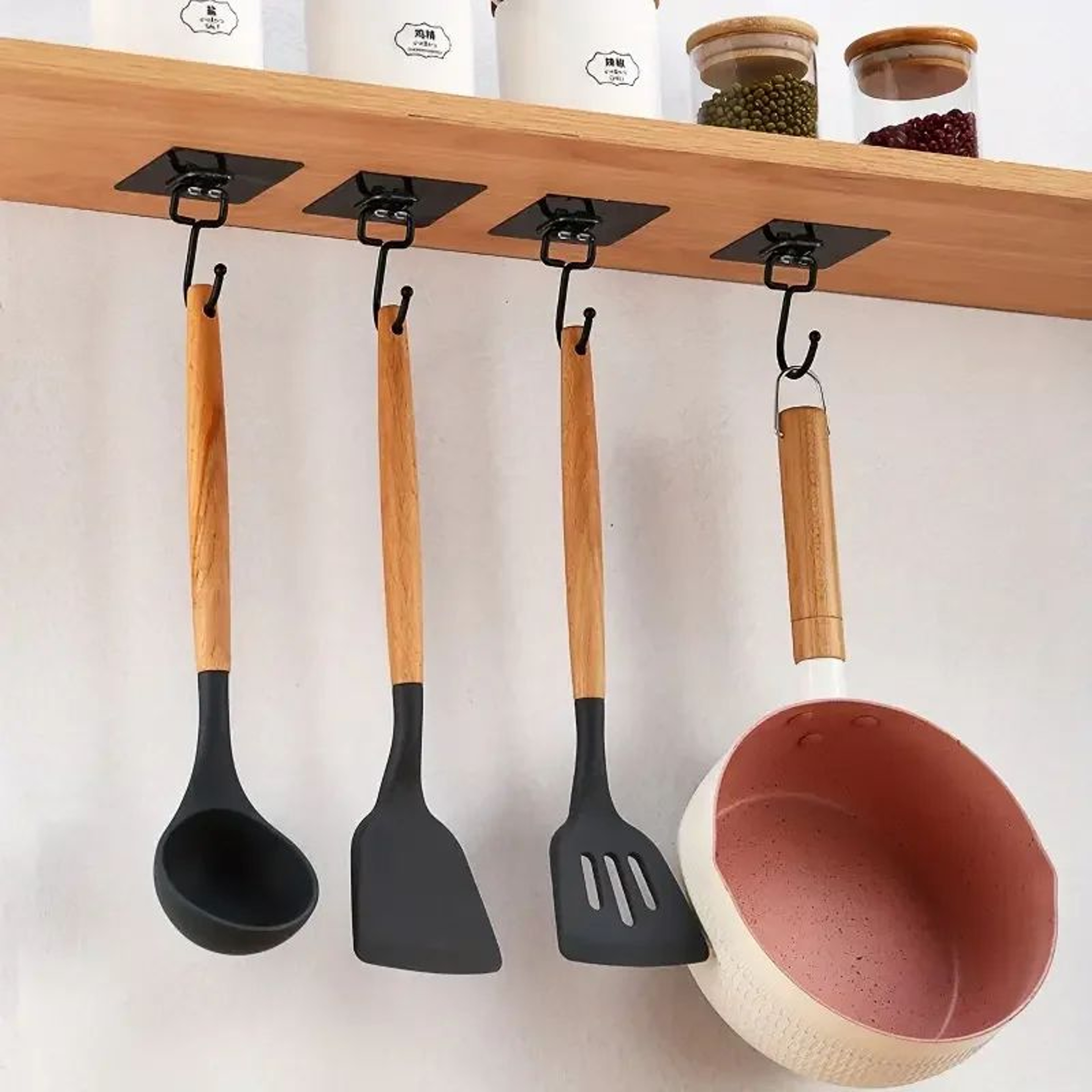 Self Adhesive No Trace Wall Hooks Set 9