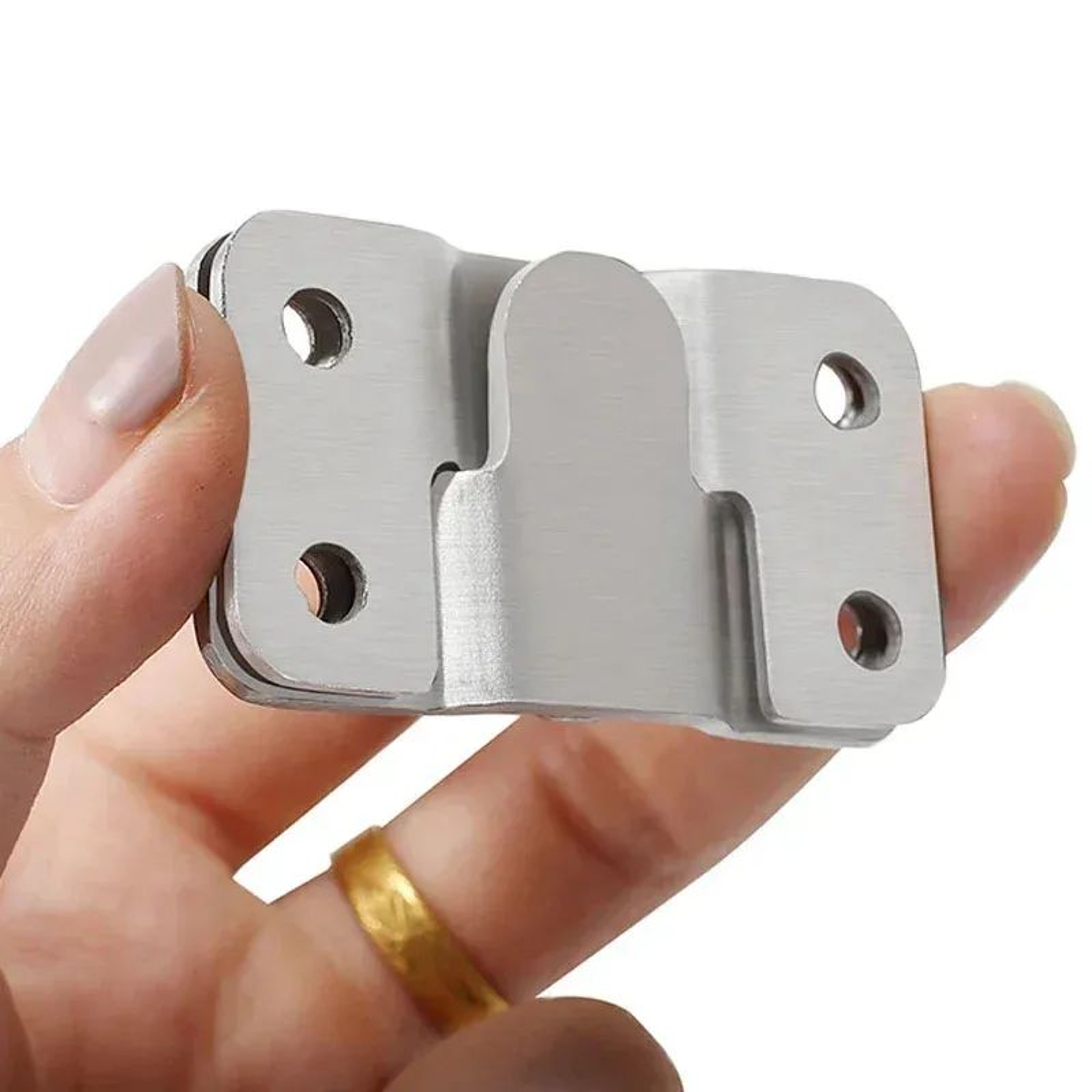 Stainless Steel Flush Mount Picture Frame Hooks Set 4
