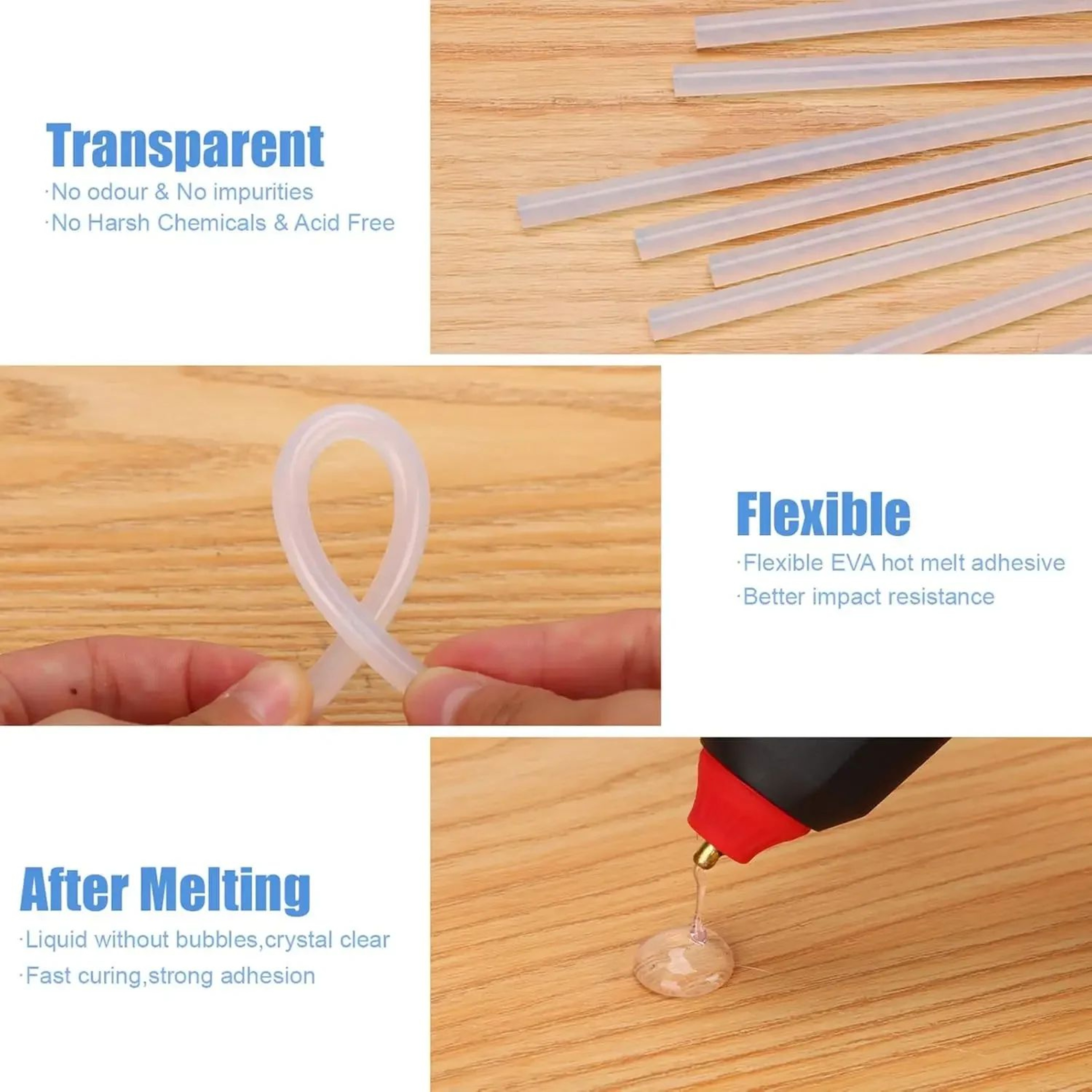 Transparent Hot Melt Glue Sticks For Glue Guns 11