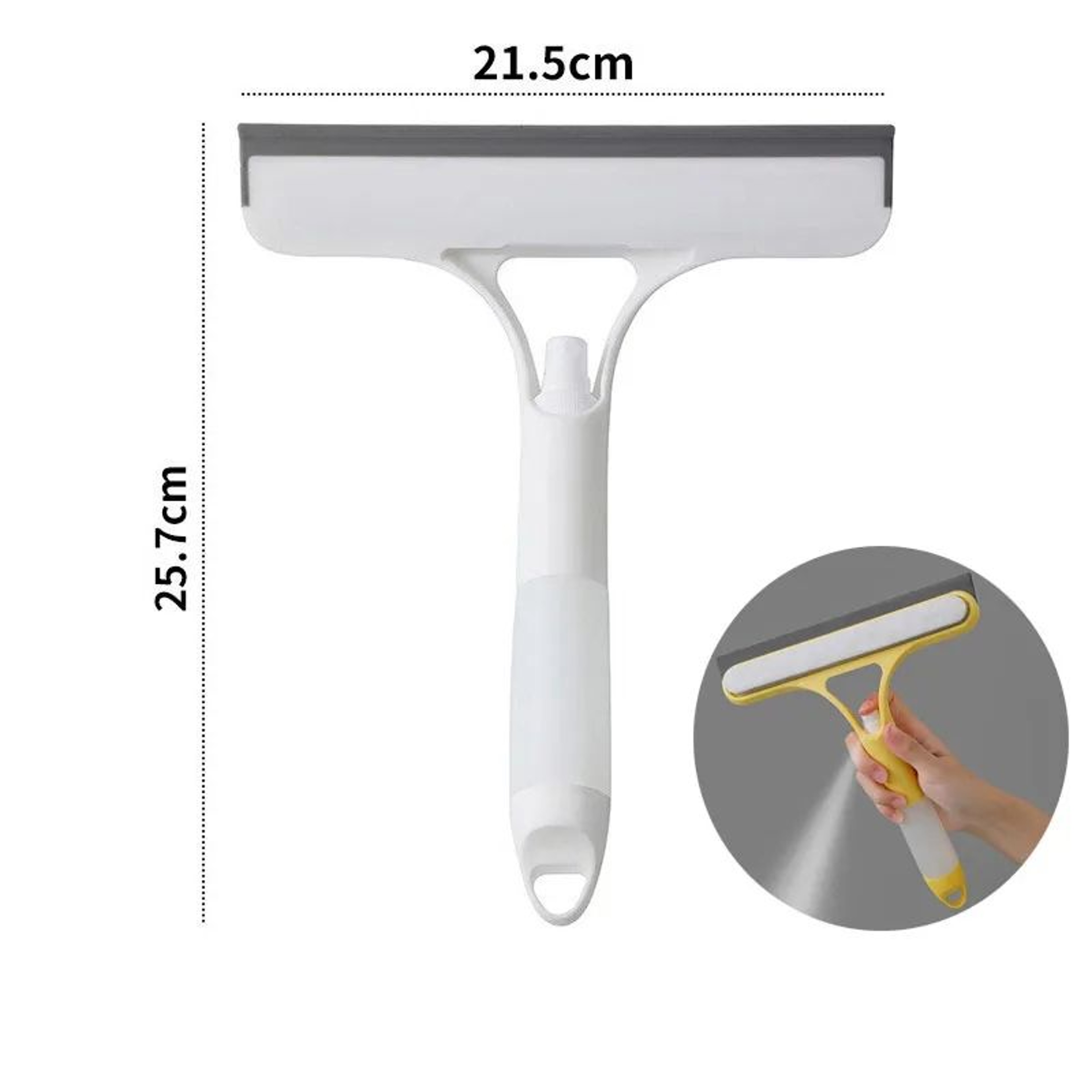 3 In 1 Window Cleaning Spray Squeegee With Microfiber Scrubber 8