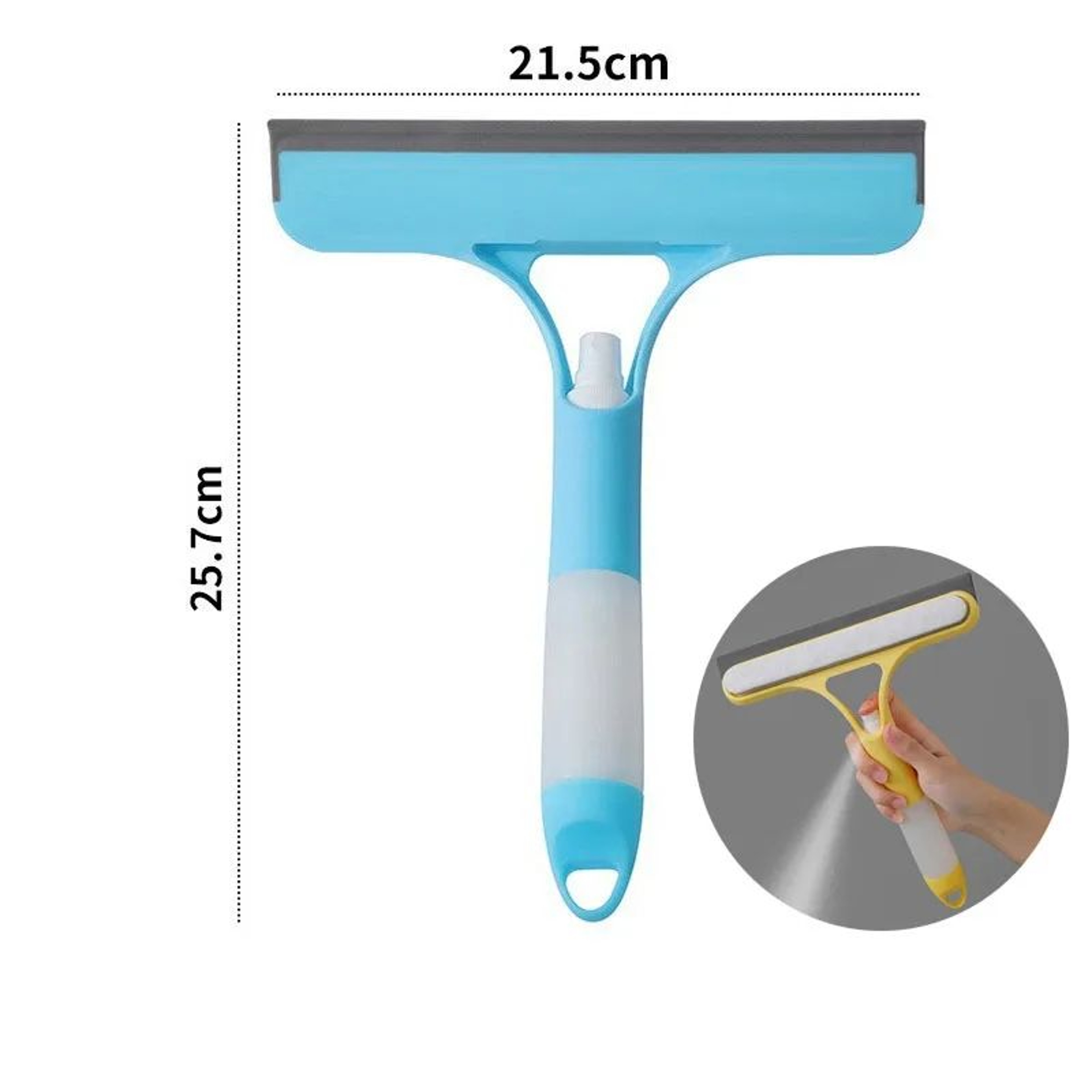 3 In 1 Window Cleaning Spray Squeegee With Microfiber Scrubber 9