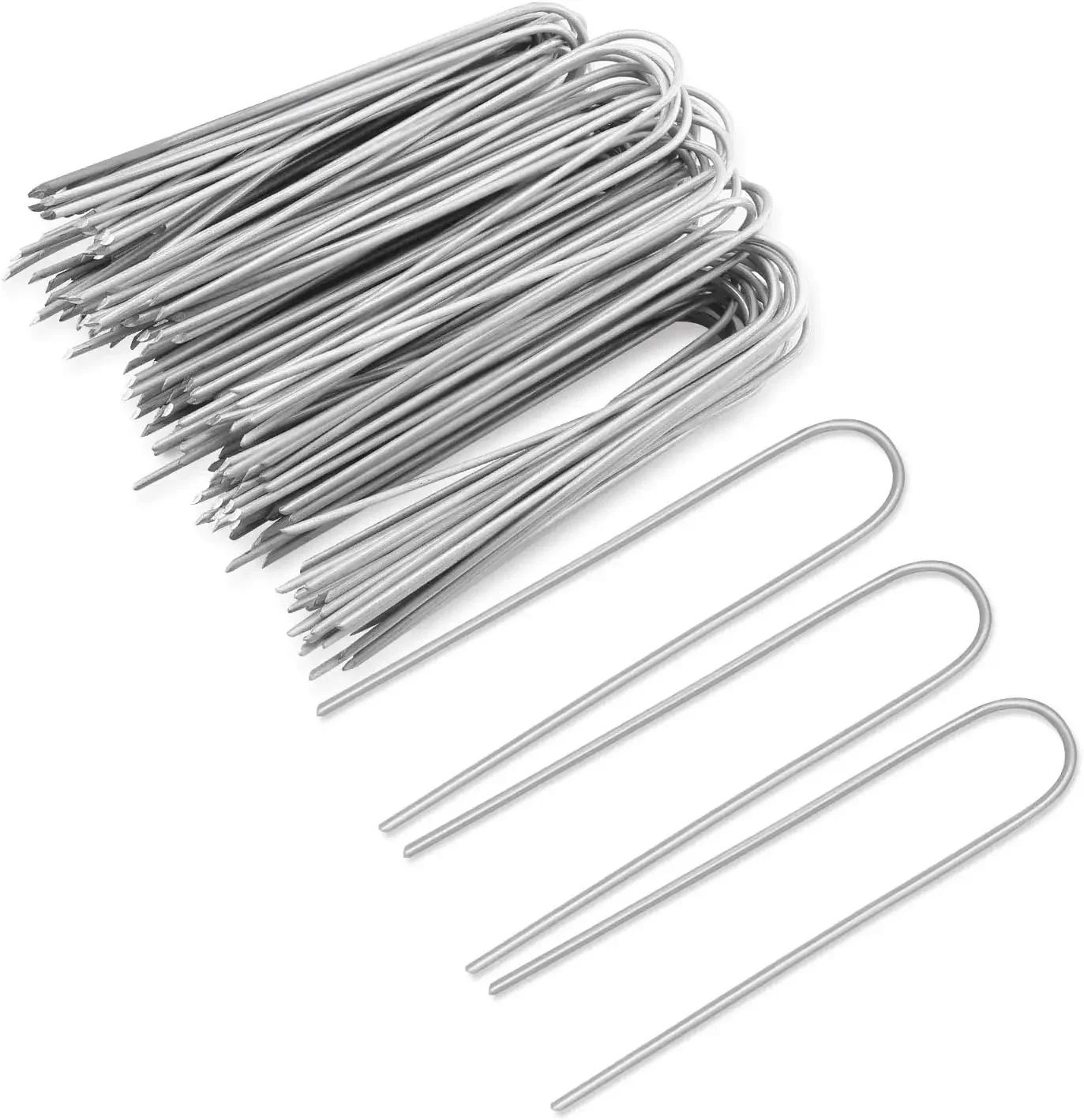 Heavy Duty U Shape Garden Staples Ground Stakes 5