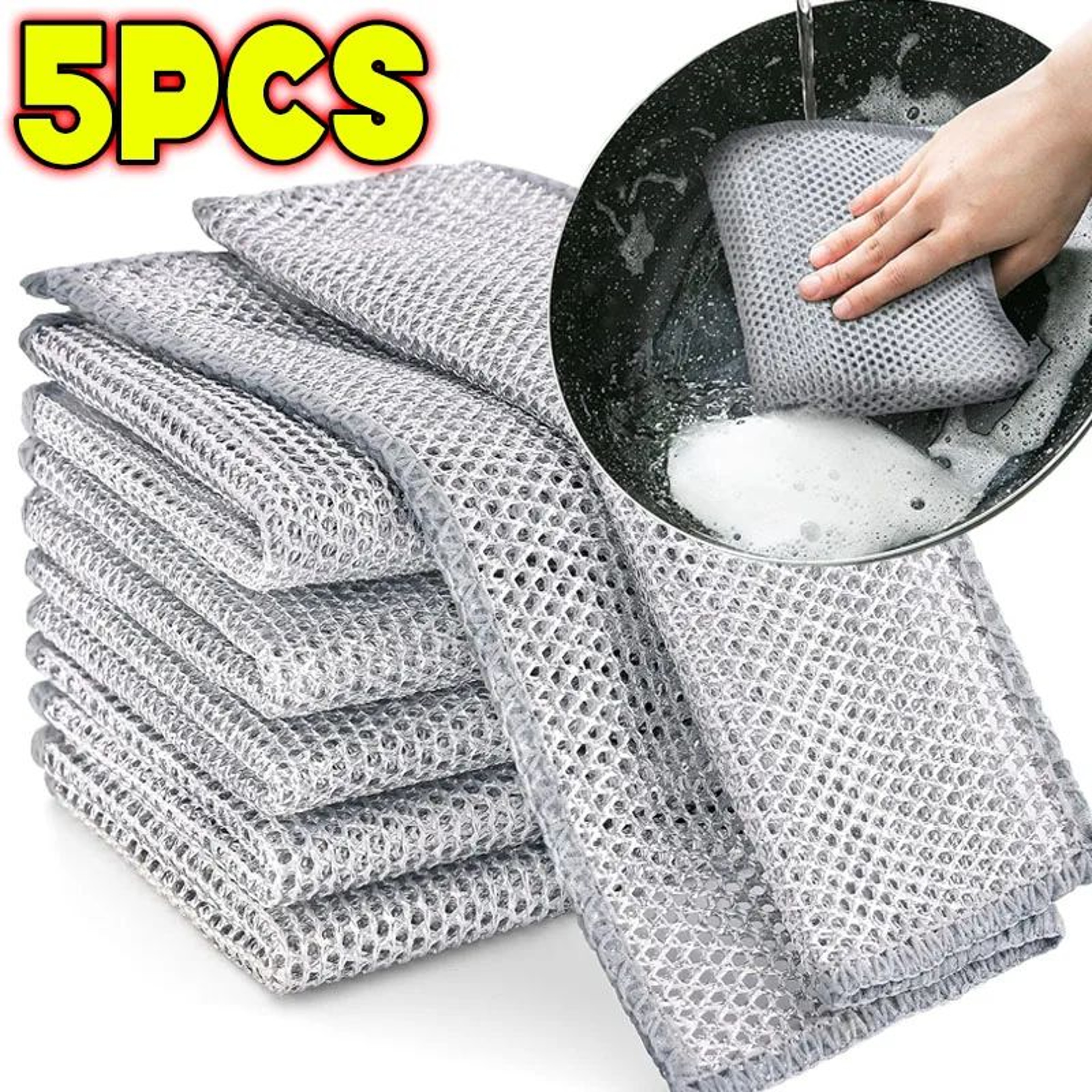 Double Sided Steel Wire Magic Cleaning Cloth 6
