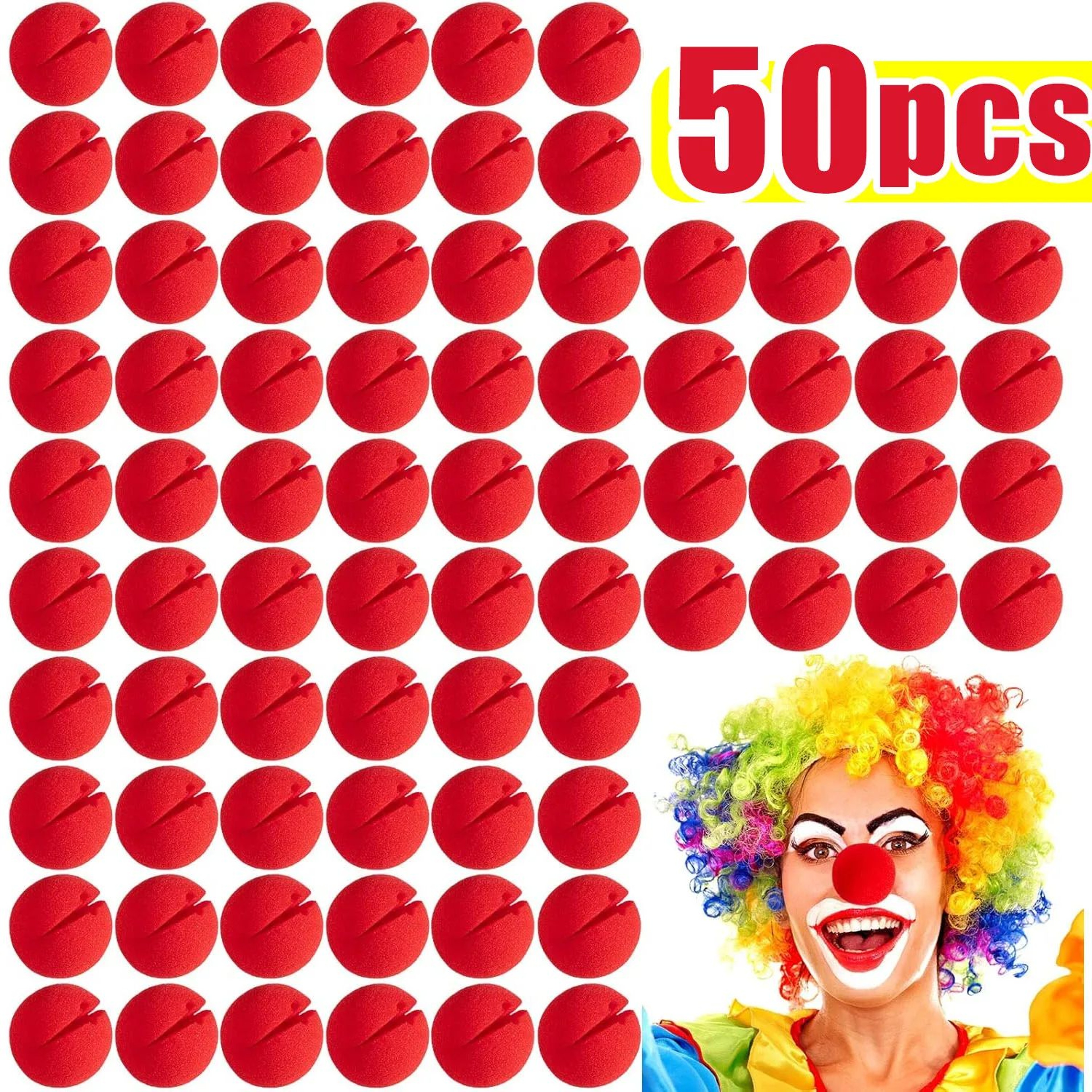 Red Foam Clown Nose Costume Party Props 13