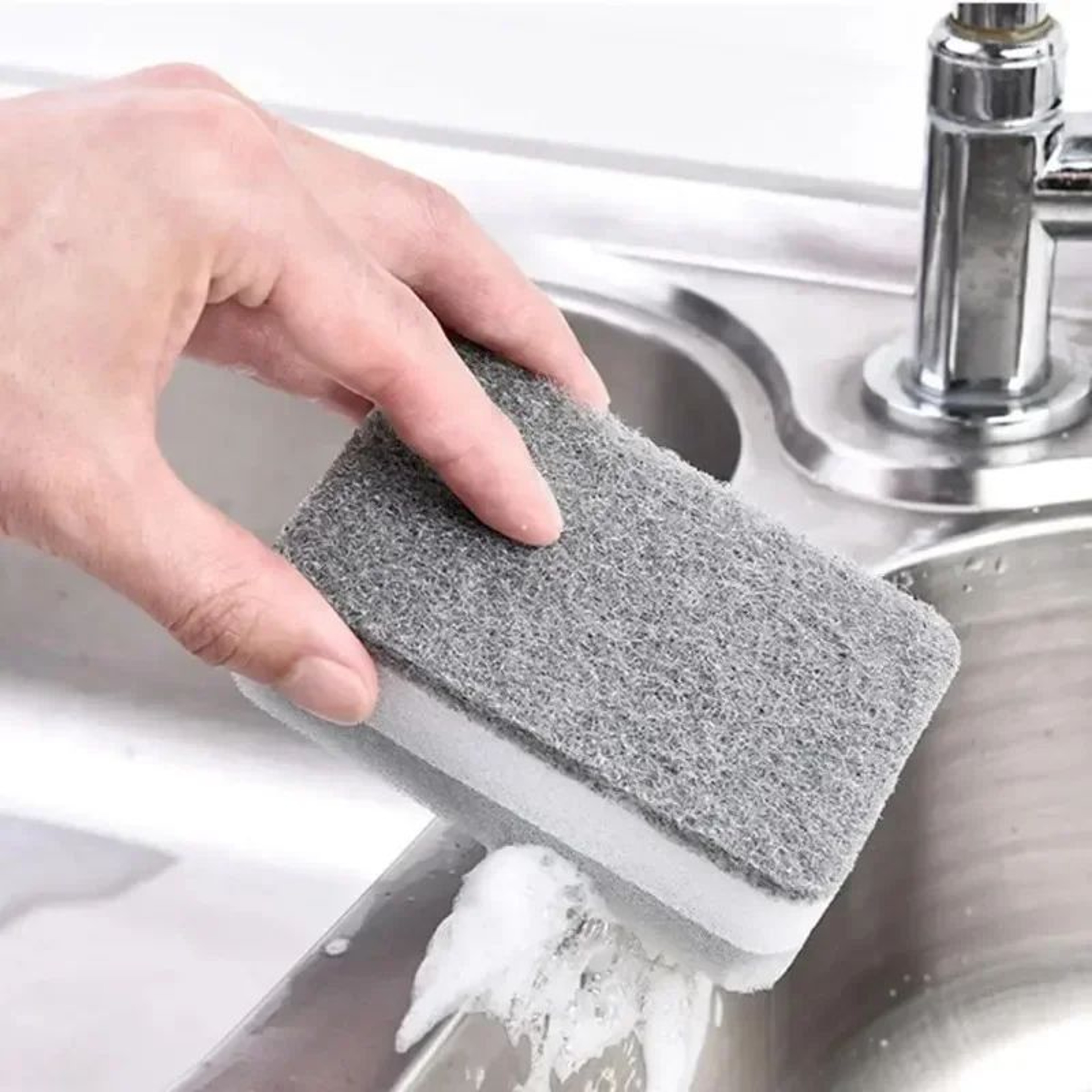 Double Sided Reusable Kitchen Cleaning Sponge Scouring Pad 10