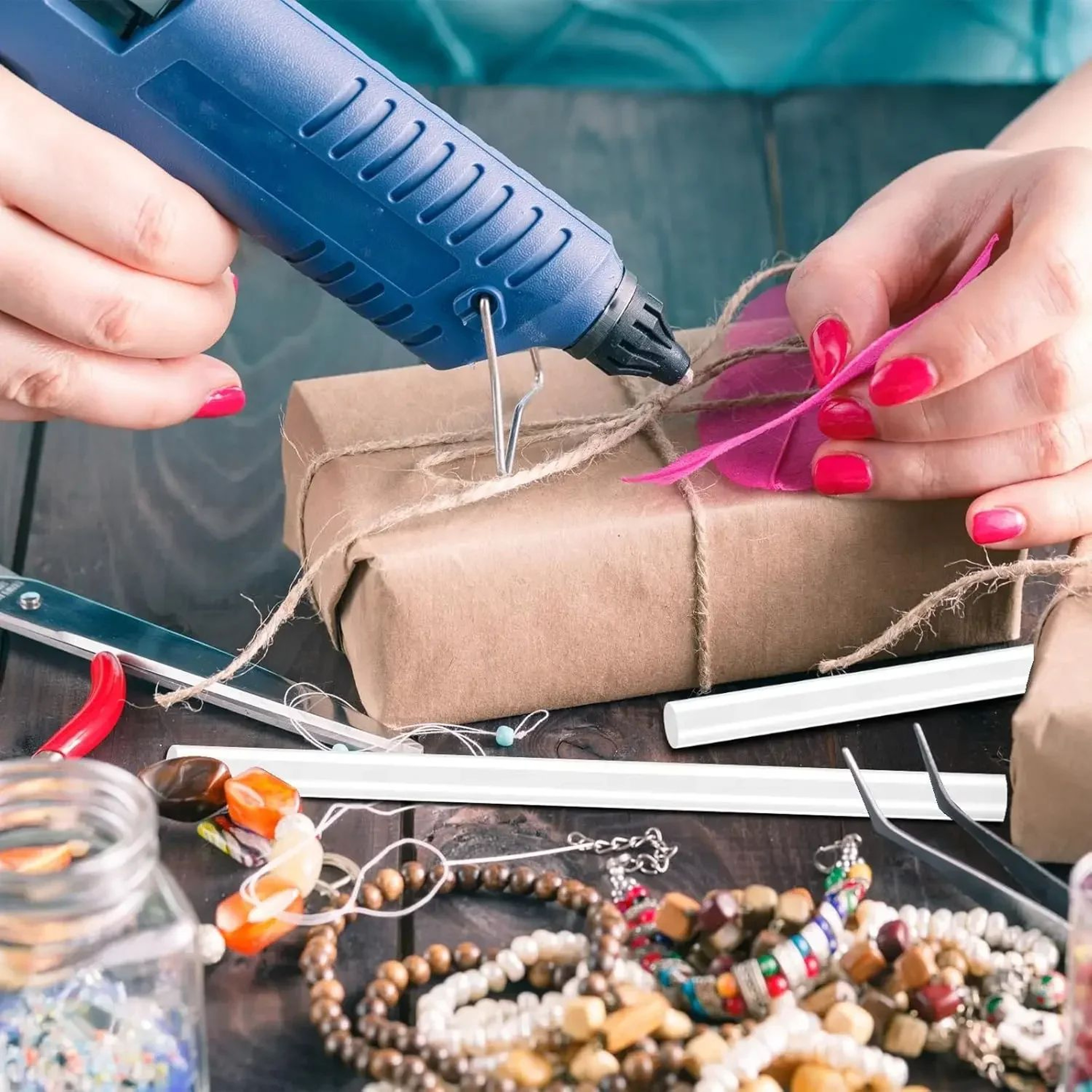 DIY Craft Transparent Hot Melt Glue Sticks For Electric Glue Gun 9