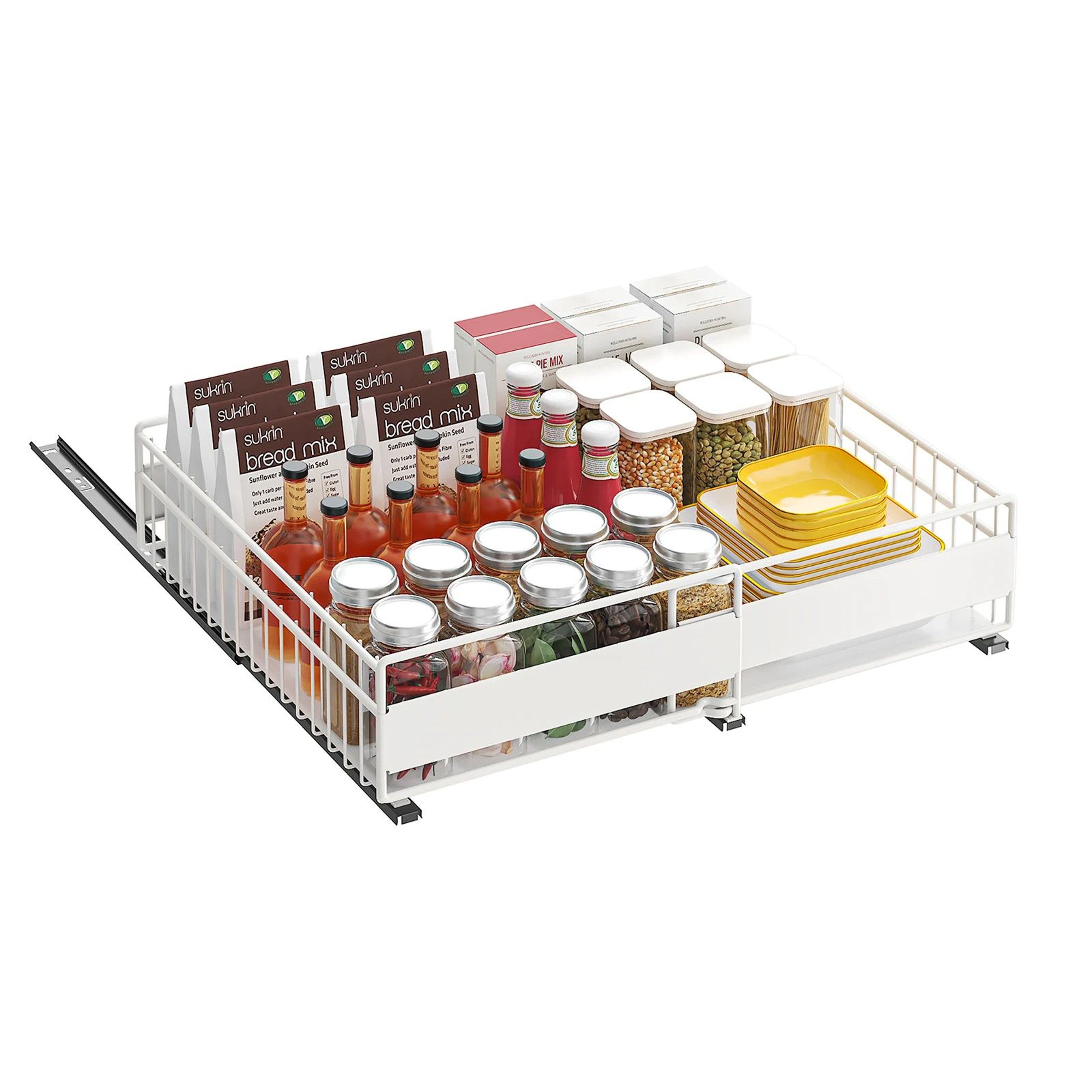Retractable Pull Out Under Sink Storage Rack 5