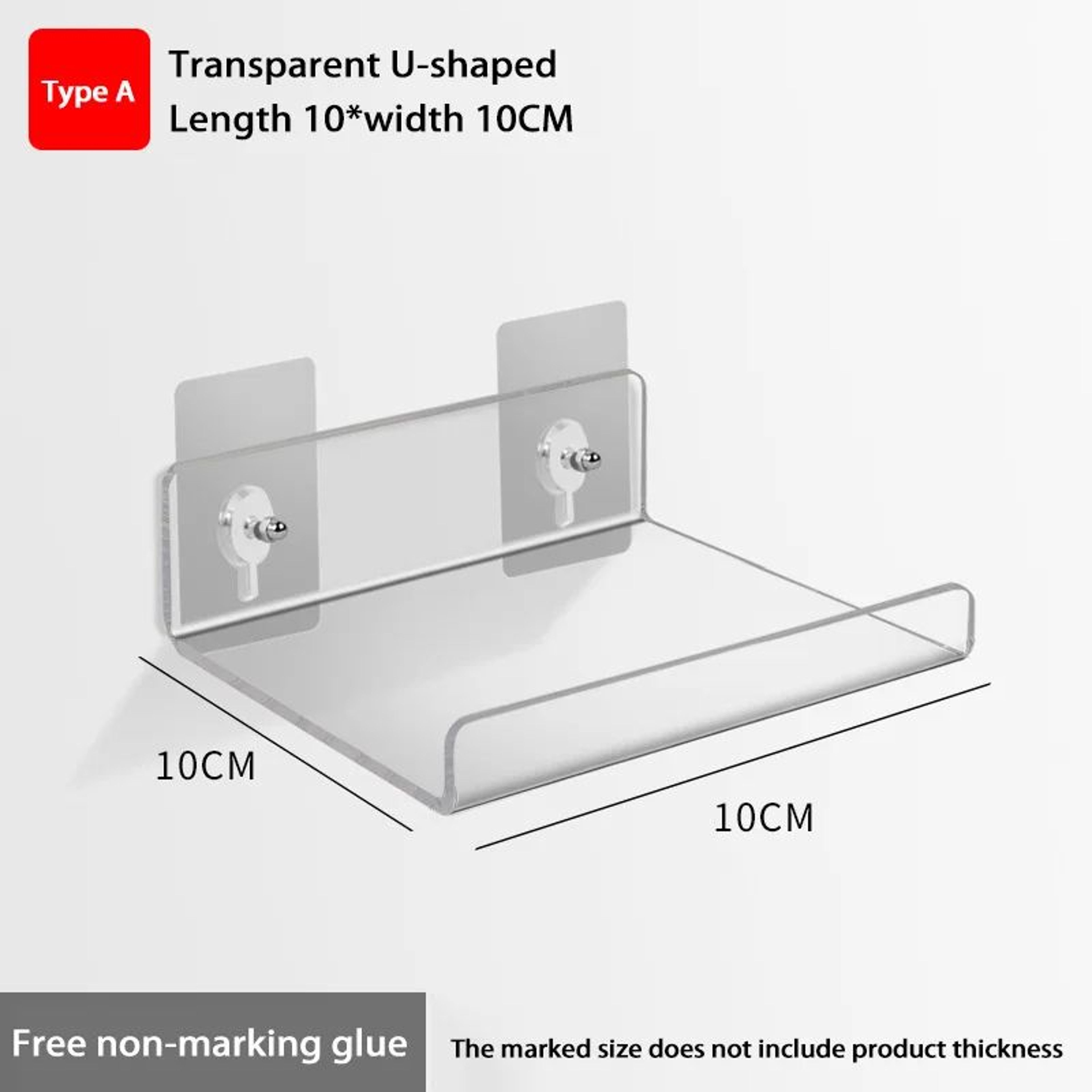 Self Adhesive Wall Mounted Storage Shelf Organizer 6