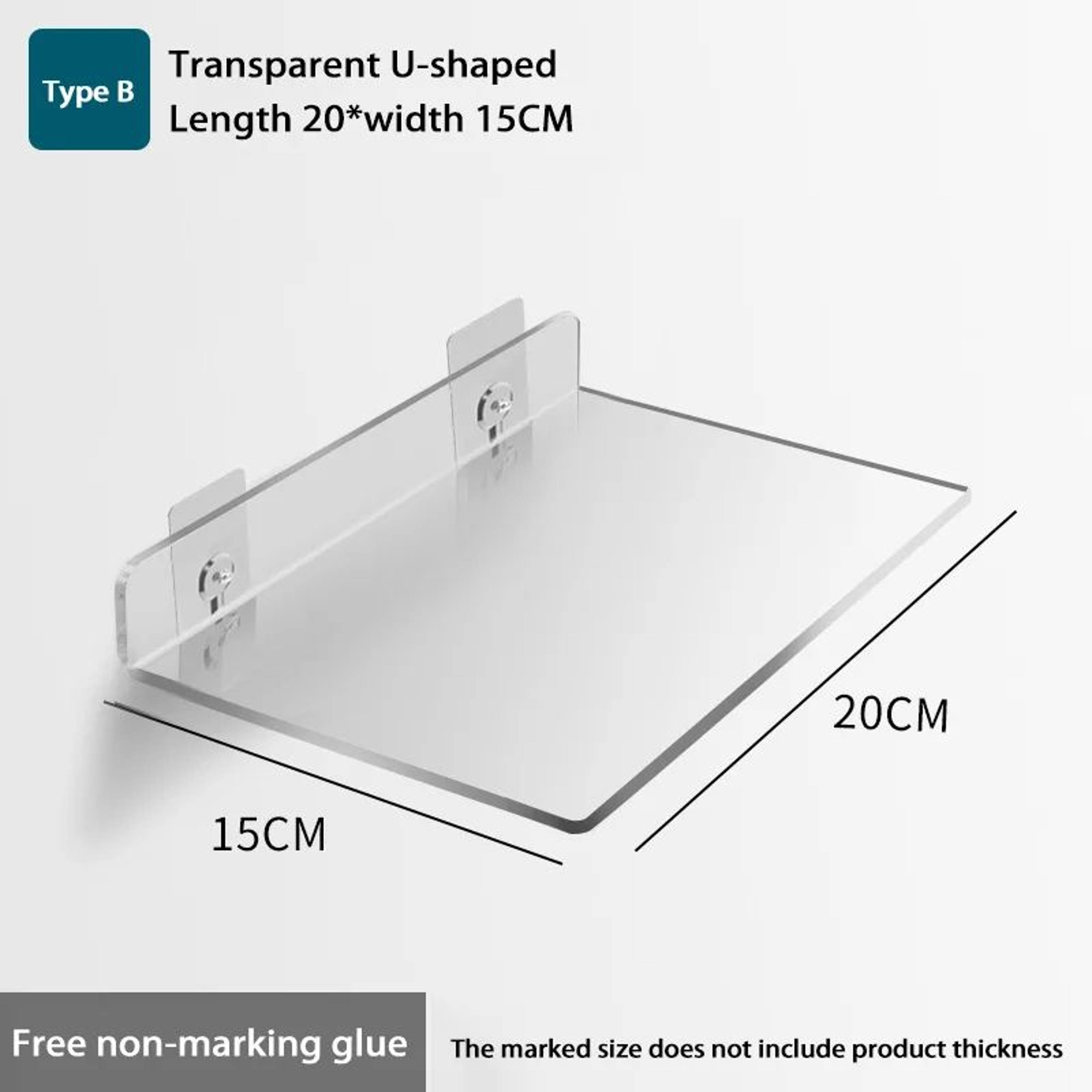 Self Adhesive Wall Mounted Storage Shelf Organizer 15