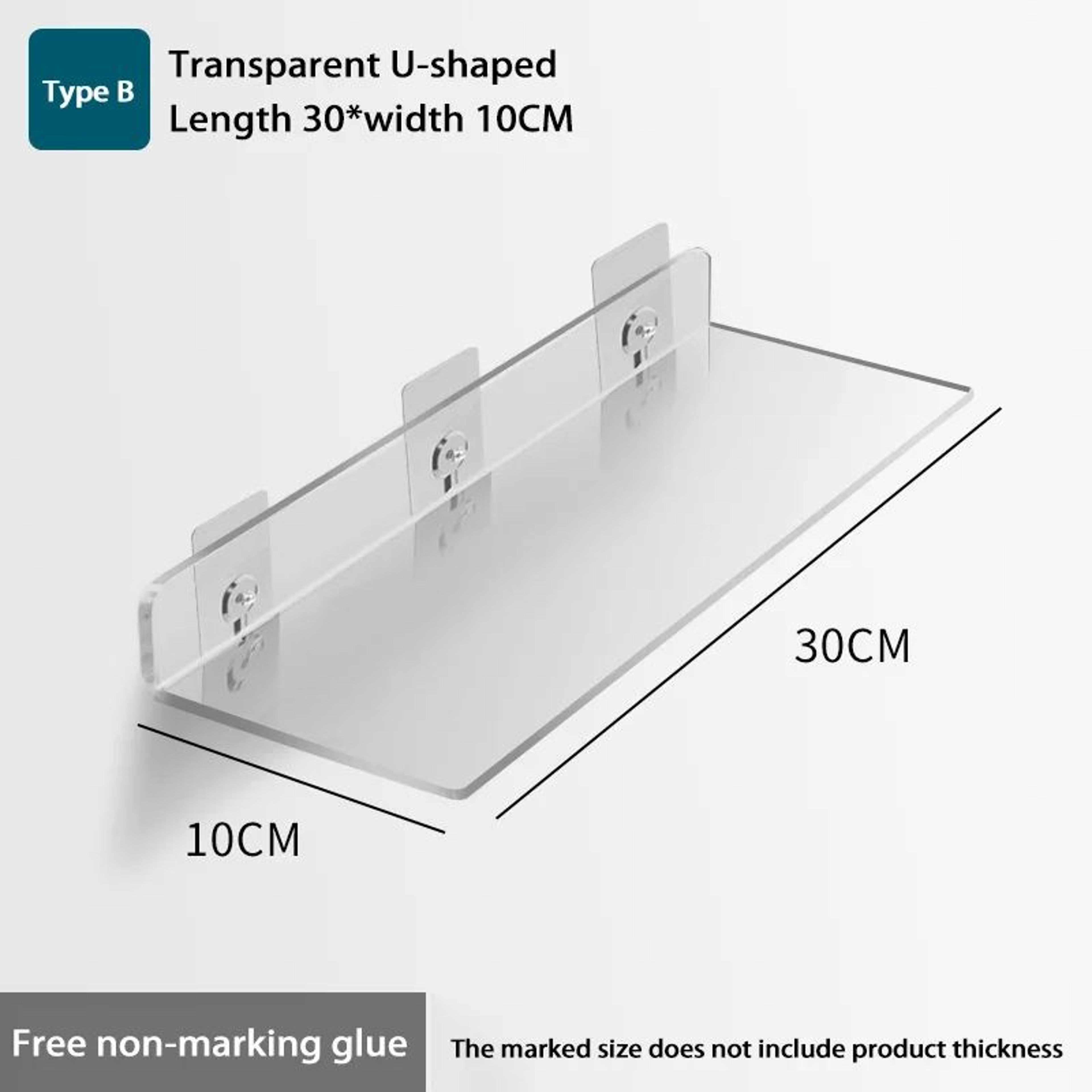 Self Adhesive Wall Mounted Storage Shelf Organizer 17