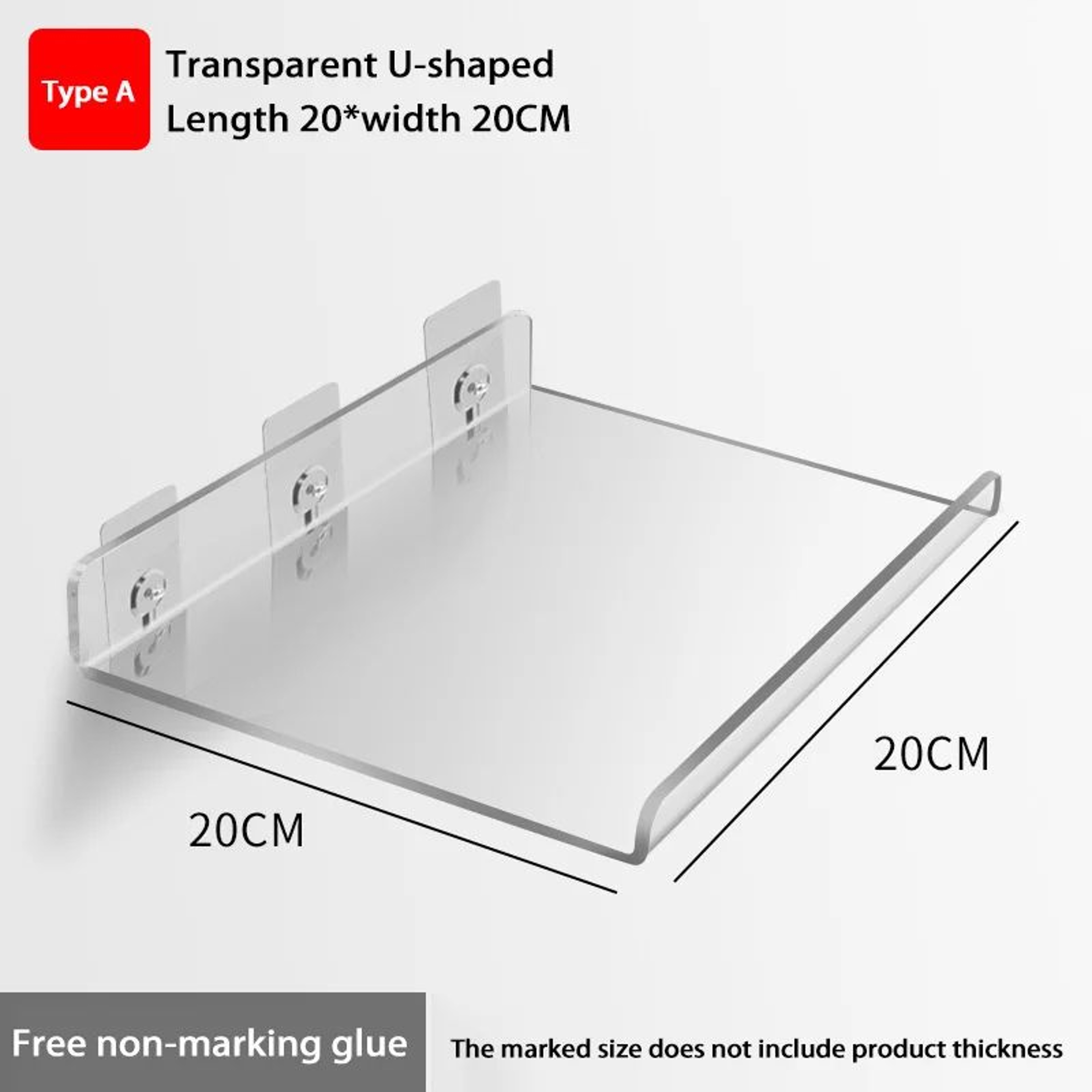 Self Adhesive Wall Mounted Storage Shelf Organizer 9