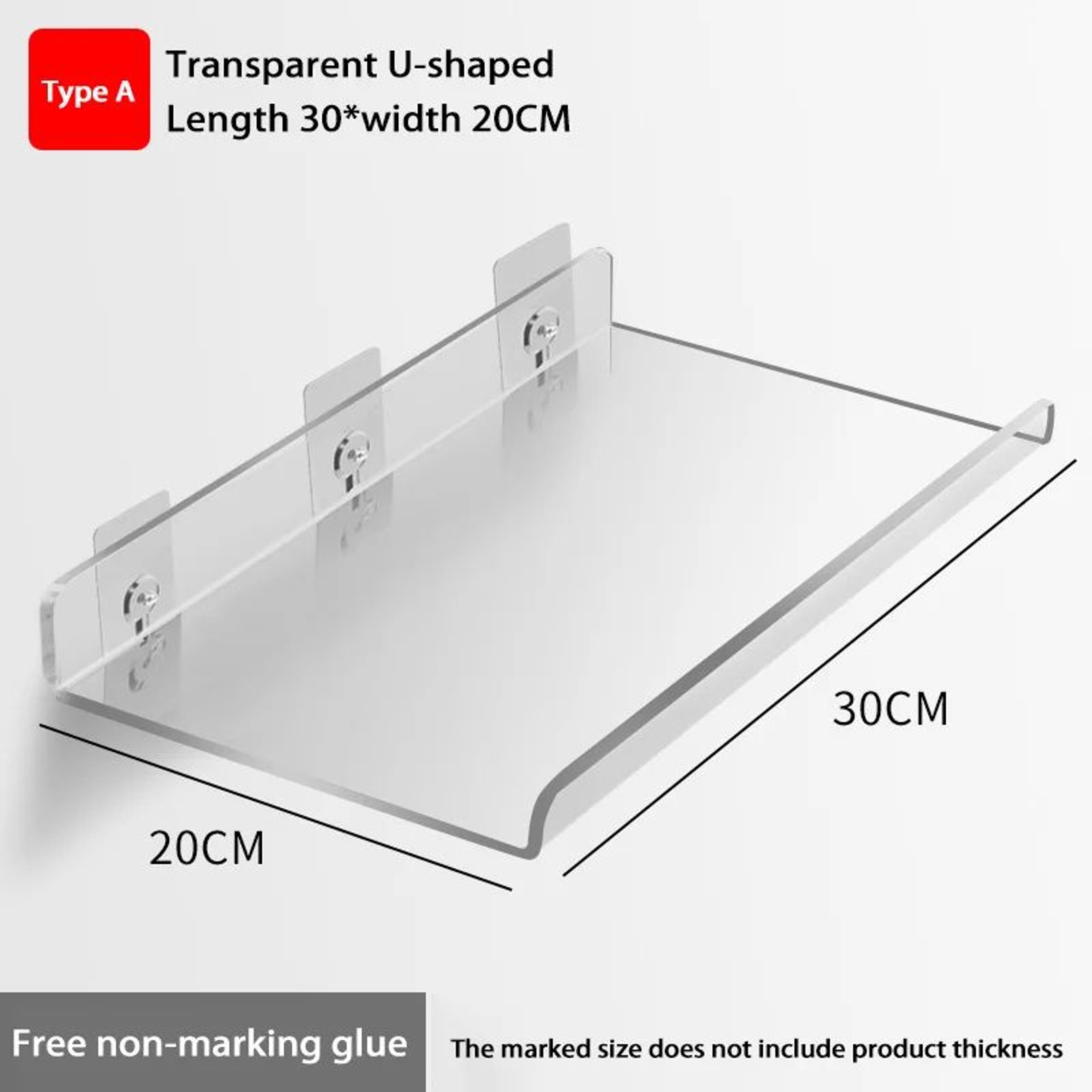 Self Adhesive Wall Mounted Storage Shelf Organizer 12