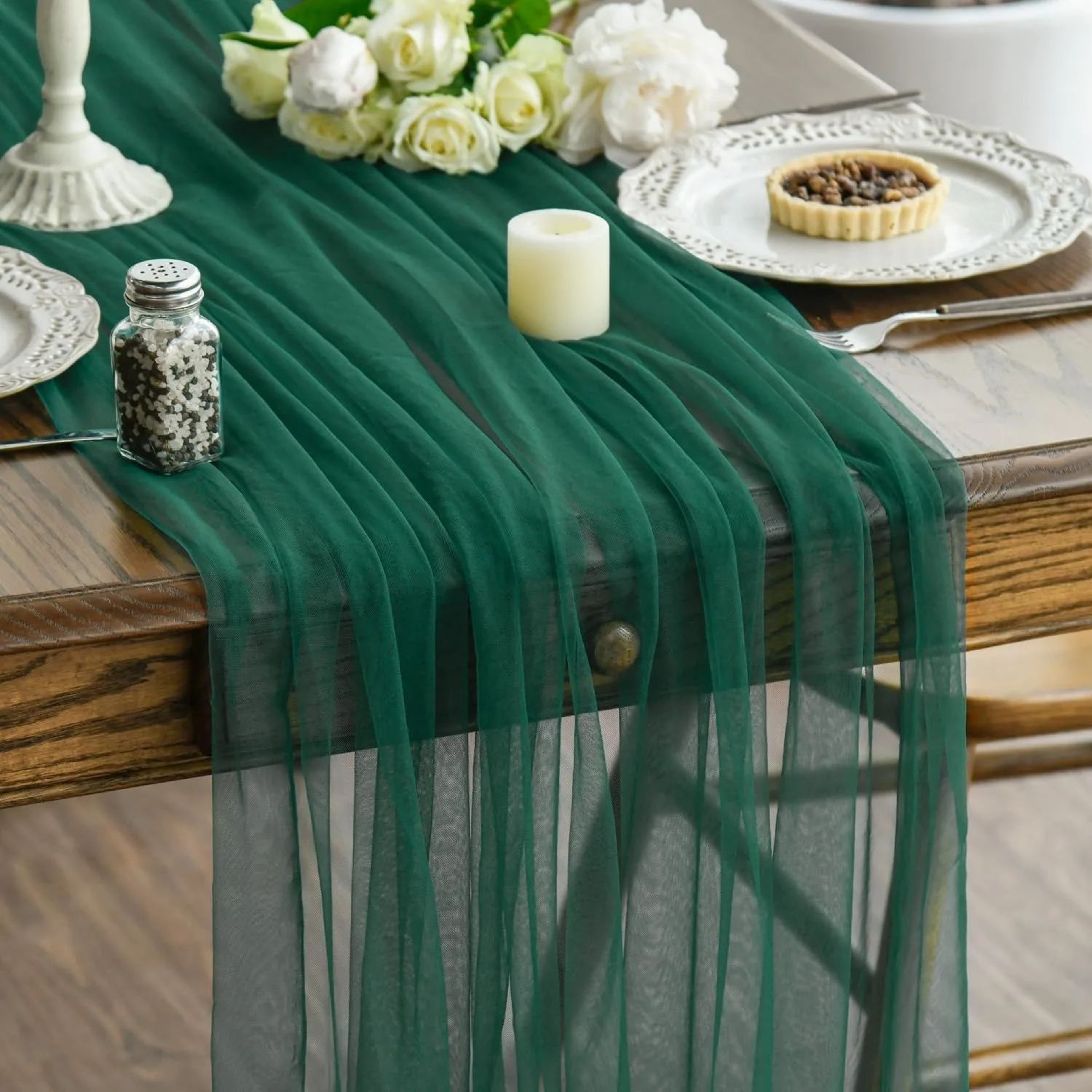 Sheer Gauze Table Runner For Weddings And Events 11