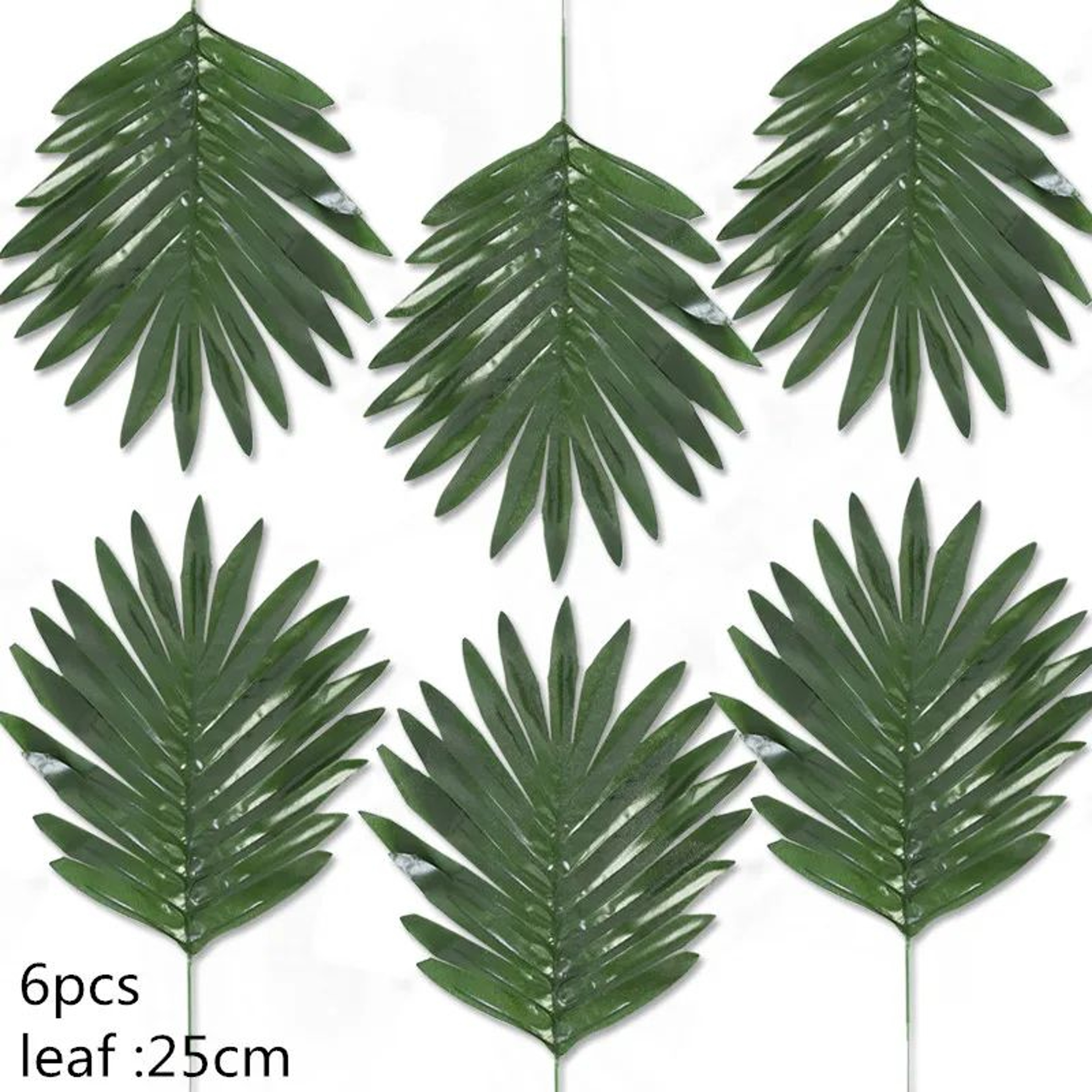 Artificial Gold Green Turtle Palm Leaves Set 14