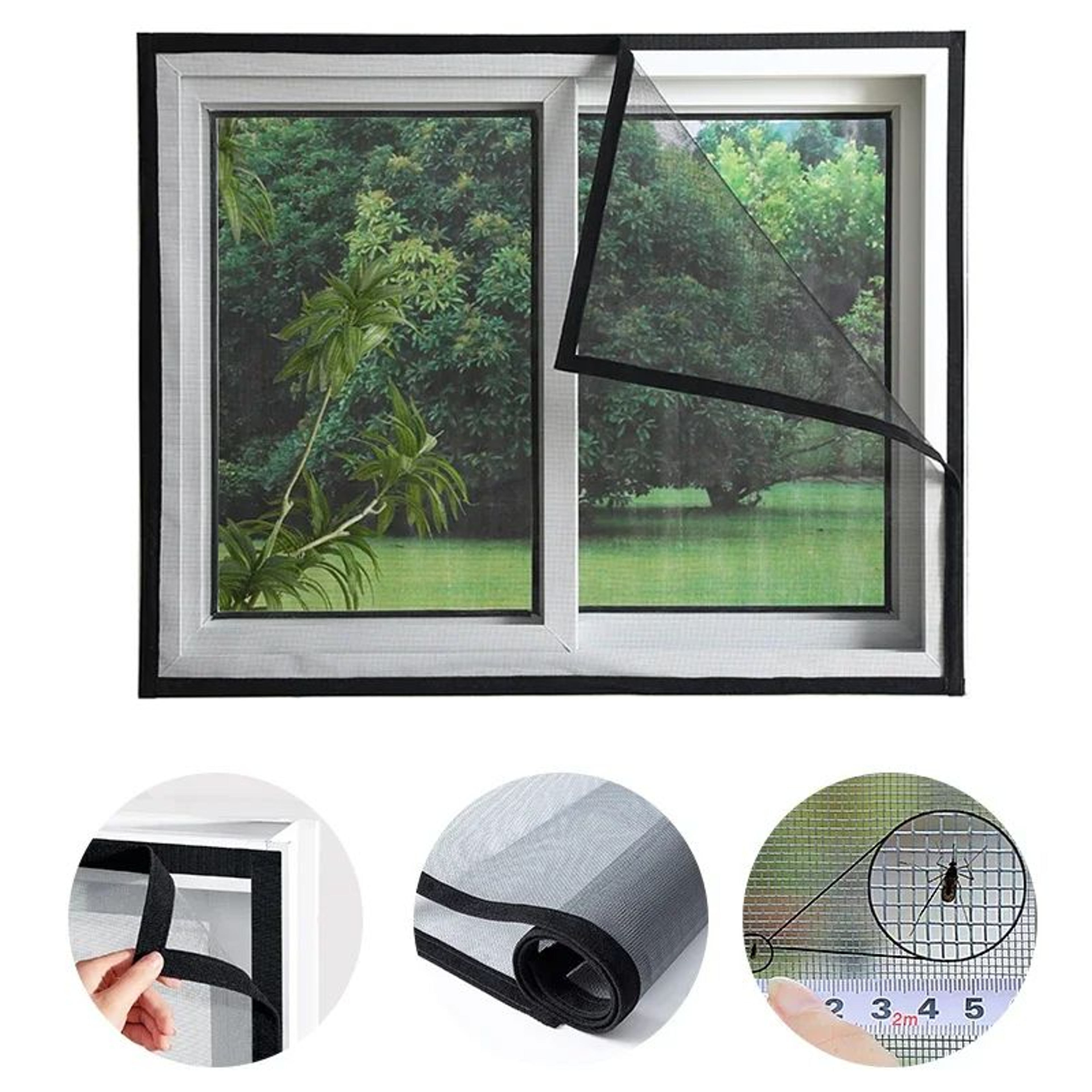 Custom Self Adhesive Mosquito Window Screen 0