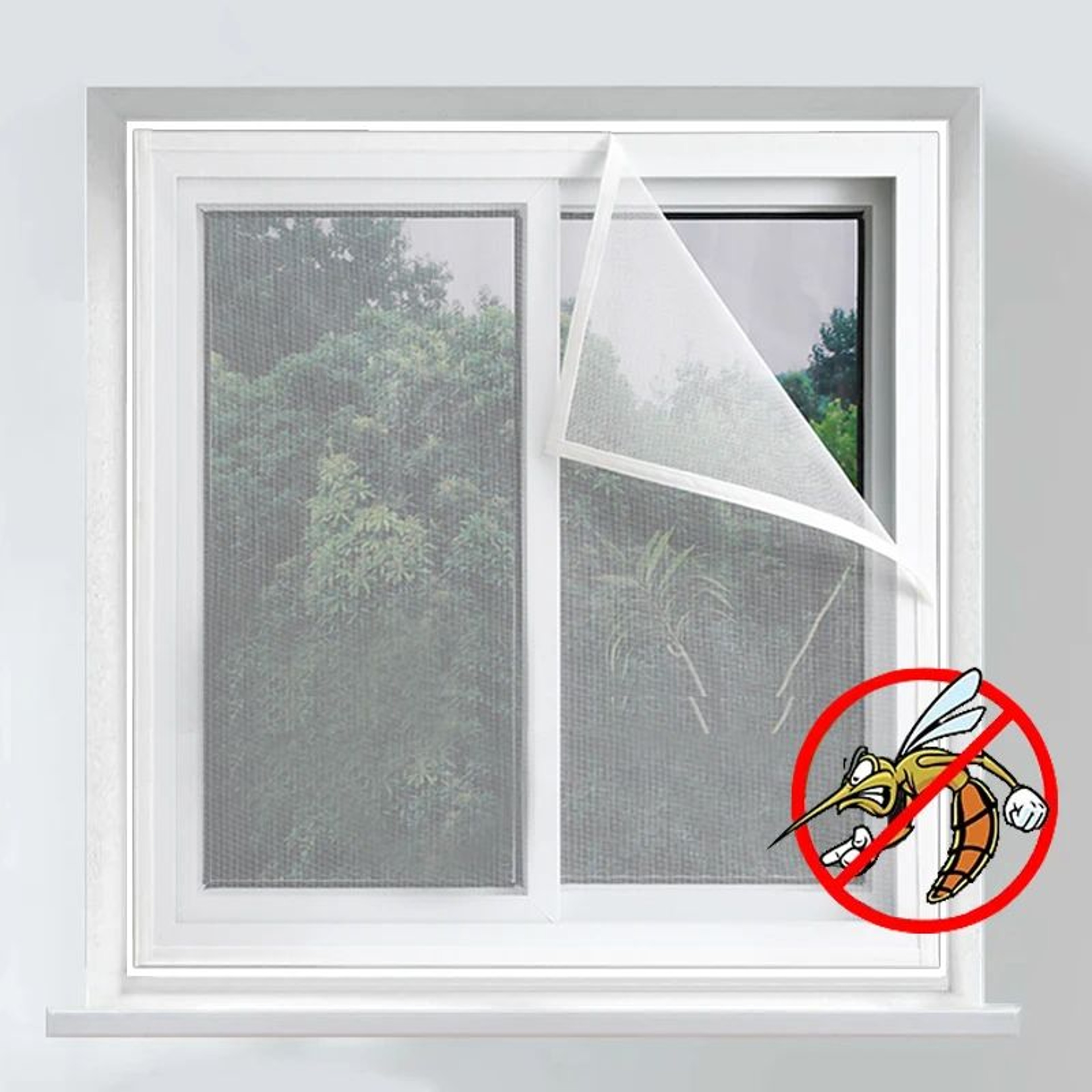 Custom Self Adhesive Mosquito Window Screen 1