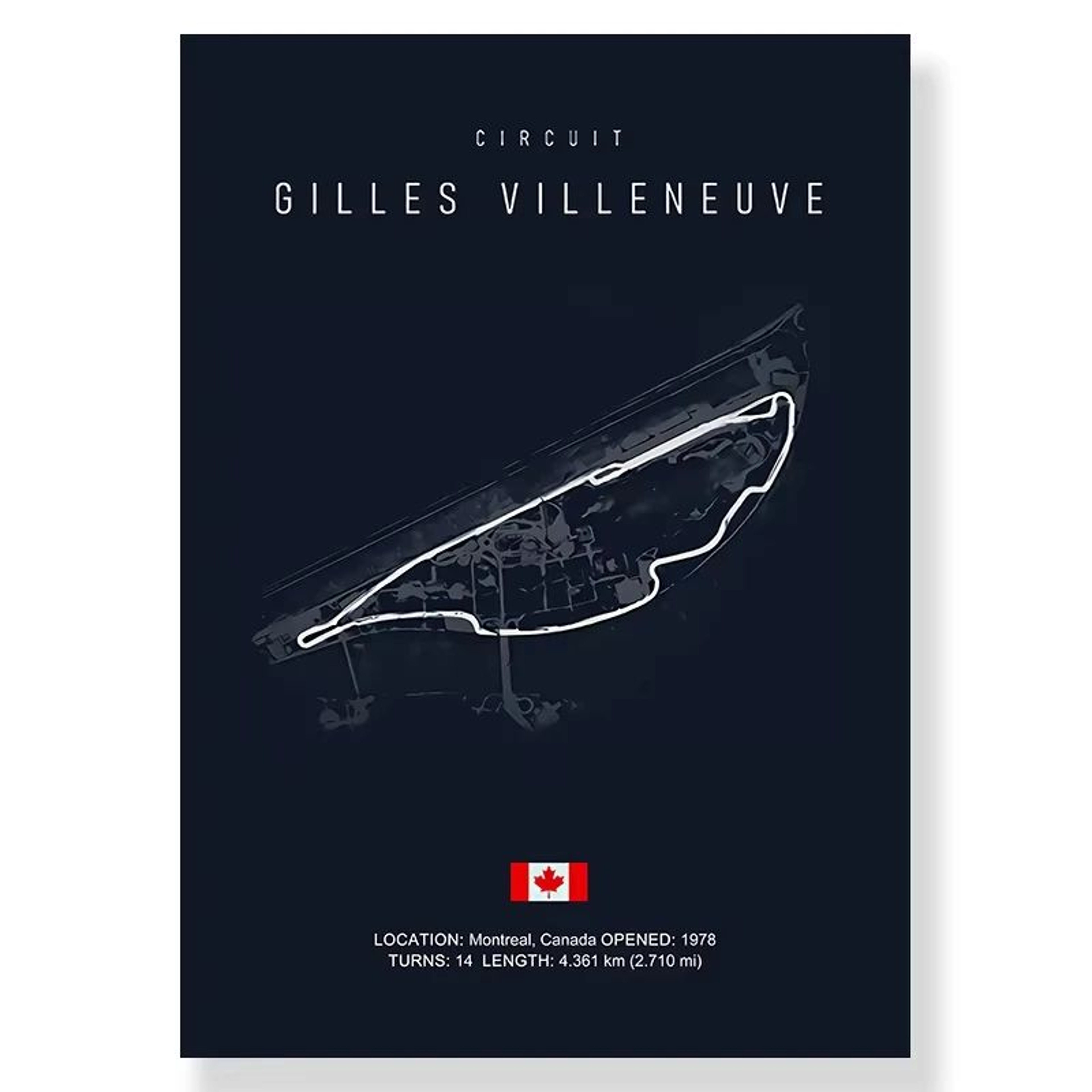 F1 Race Track Canvas Wall Art Poster 5