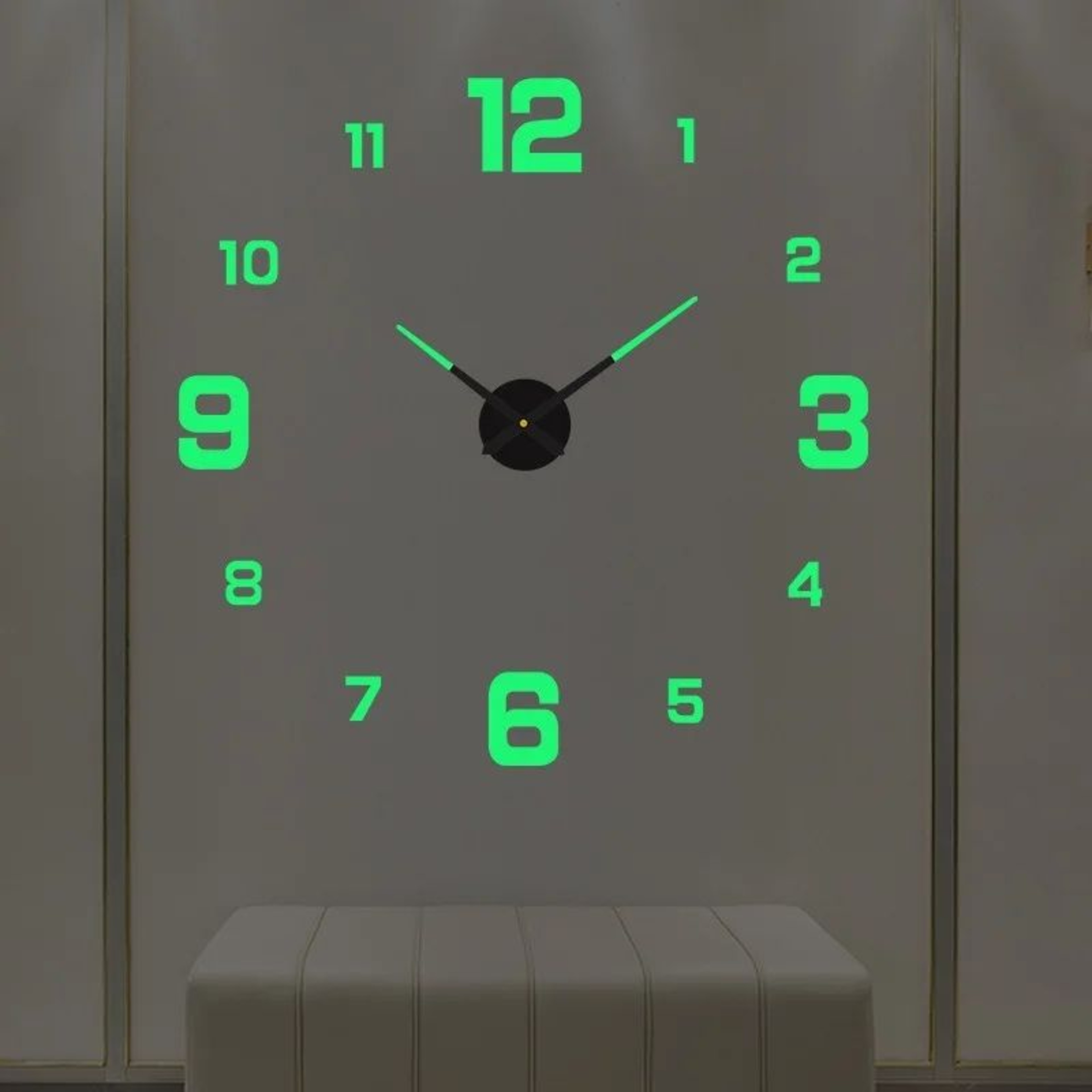 DIY 3D Luminous Frameless Wall Clock 9