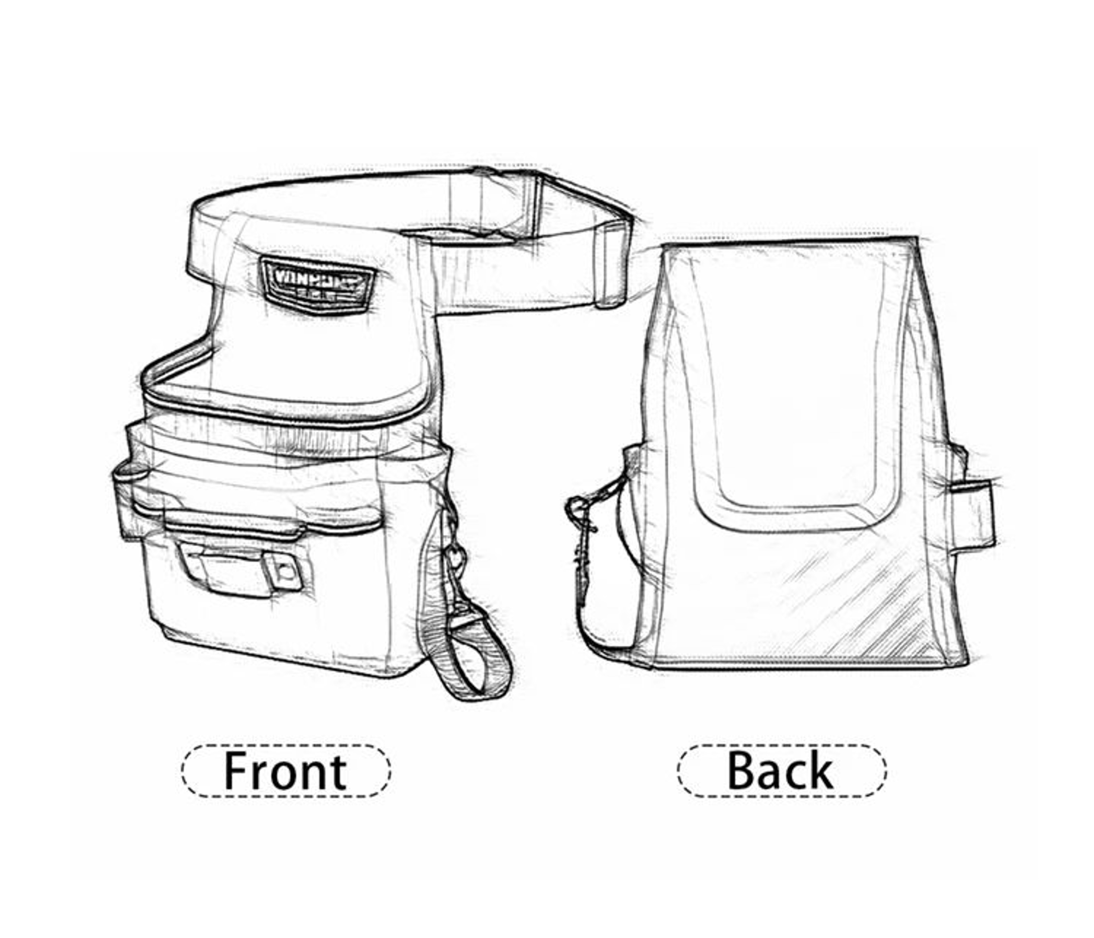 Multifunctional Electrician Tool Waist Bag 6