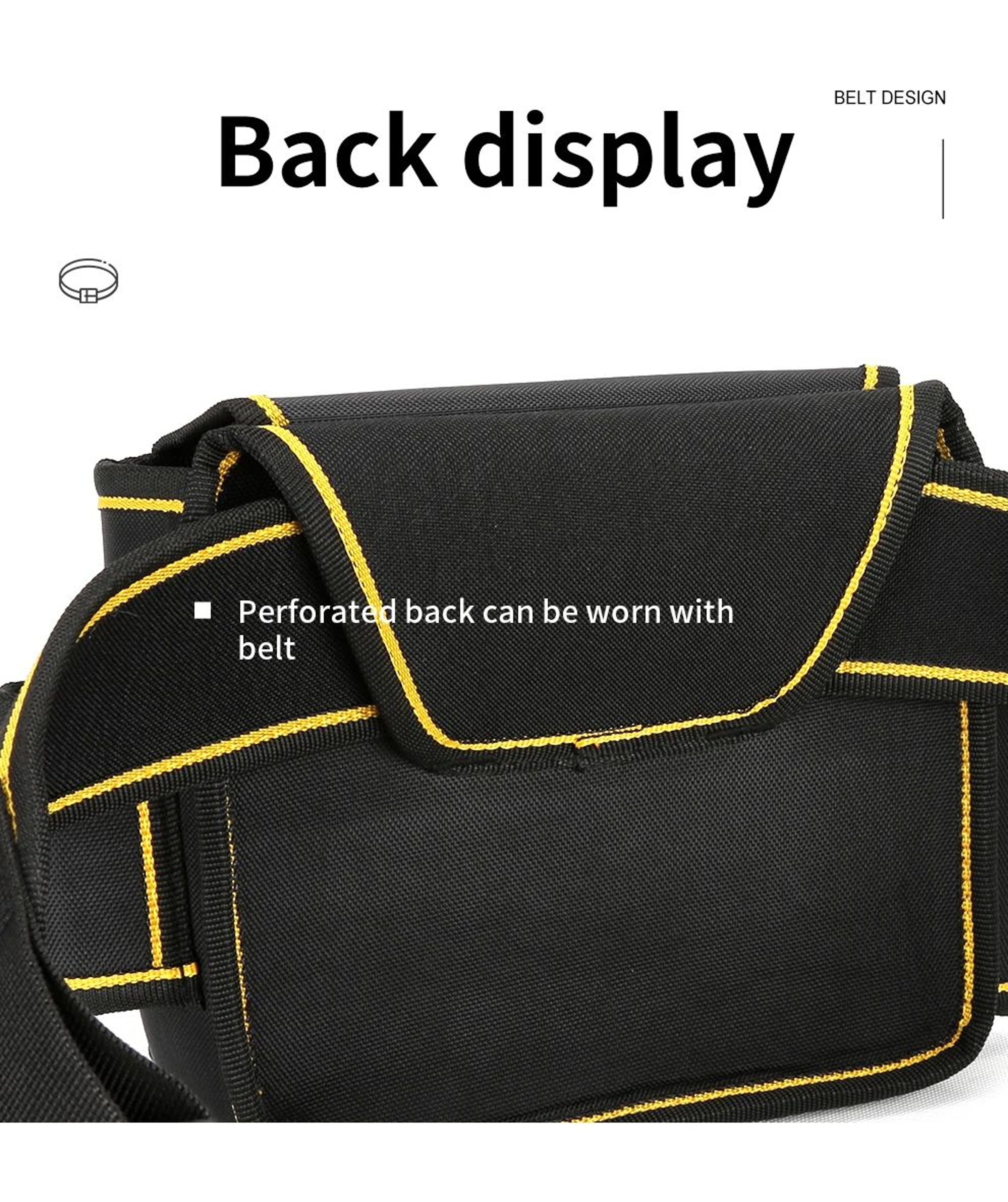 Heavy Duty Multi Pocket Tool Pouch With Adjustable Belt 9