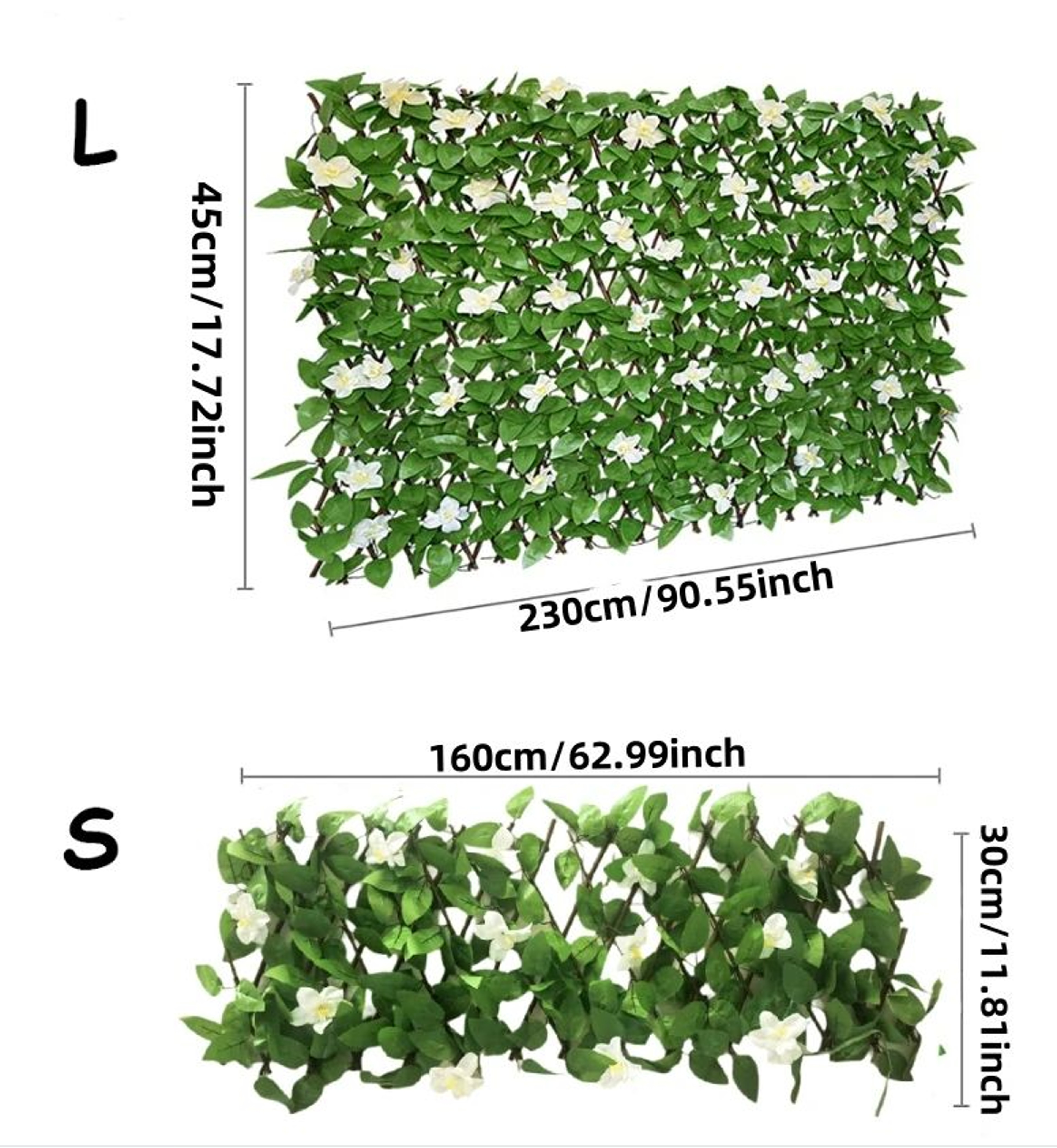 Expandable Artificial Ivy Privacy Screen Fence For Balcony And Garden 5