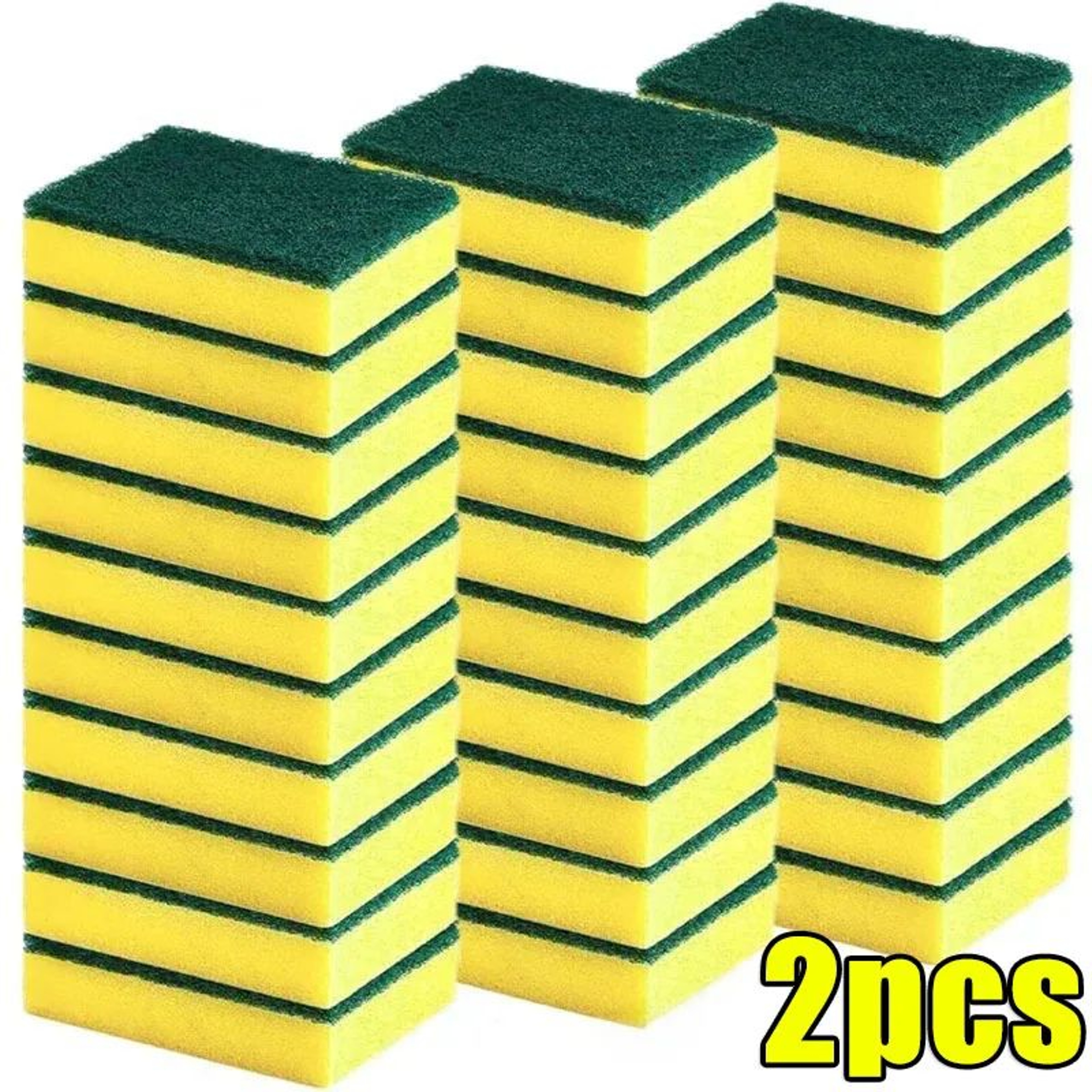 Soft Absorbent Kitchen Cleaning Sponge Scouring Pads 6