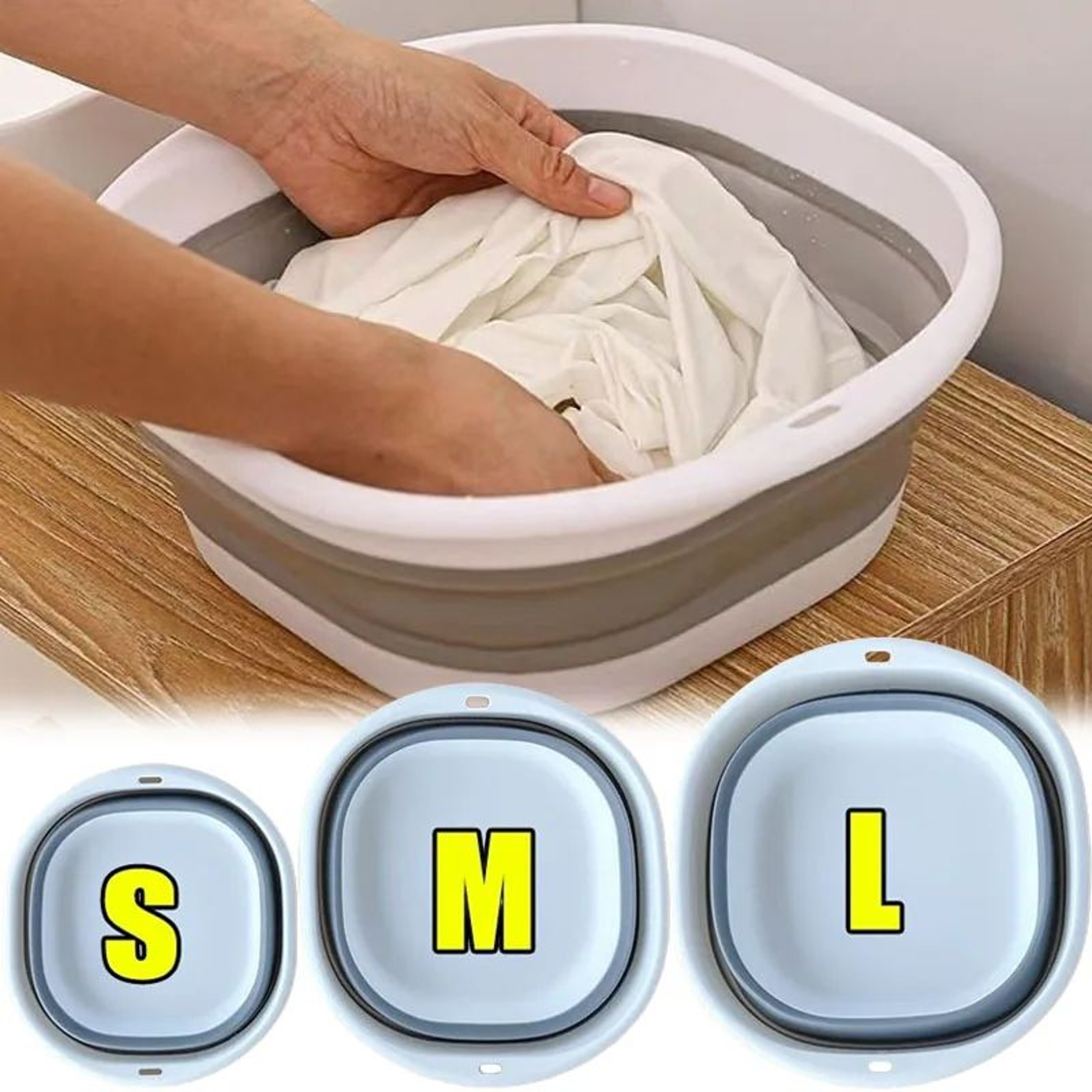 Portable Foldable Silicone Foot Bath Basin 0