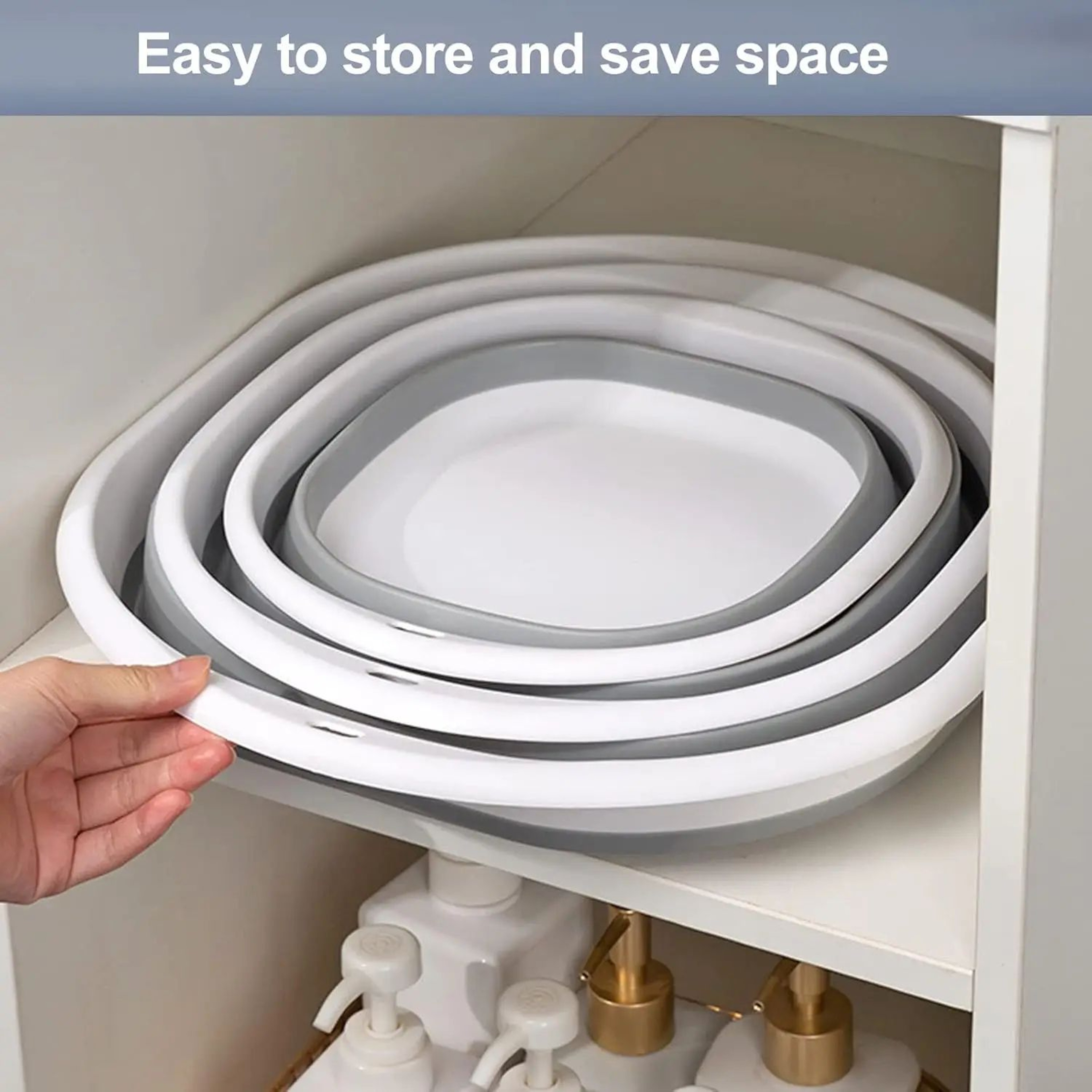 Portable Foldable Silicone Foot Bath Basin 4