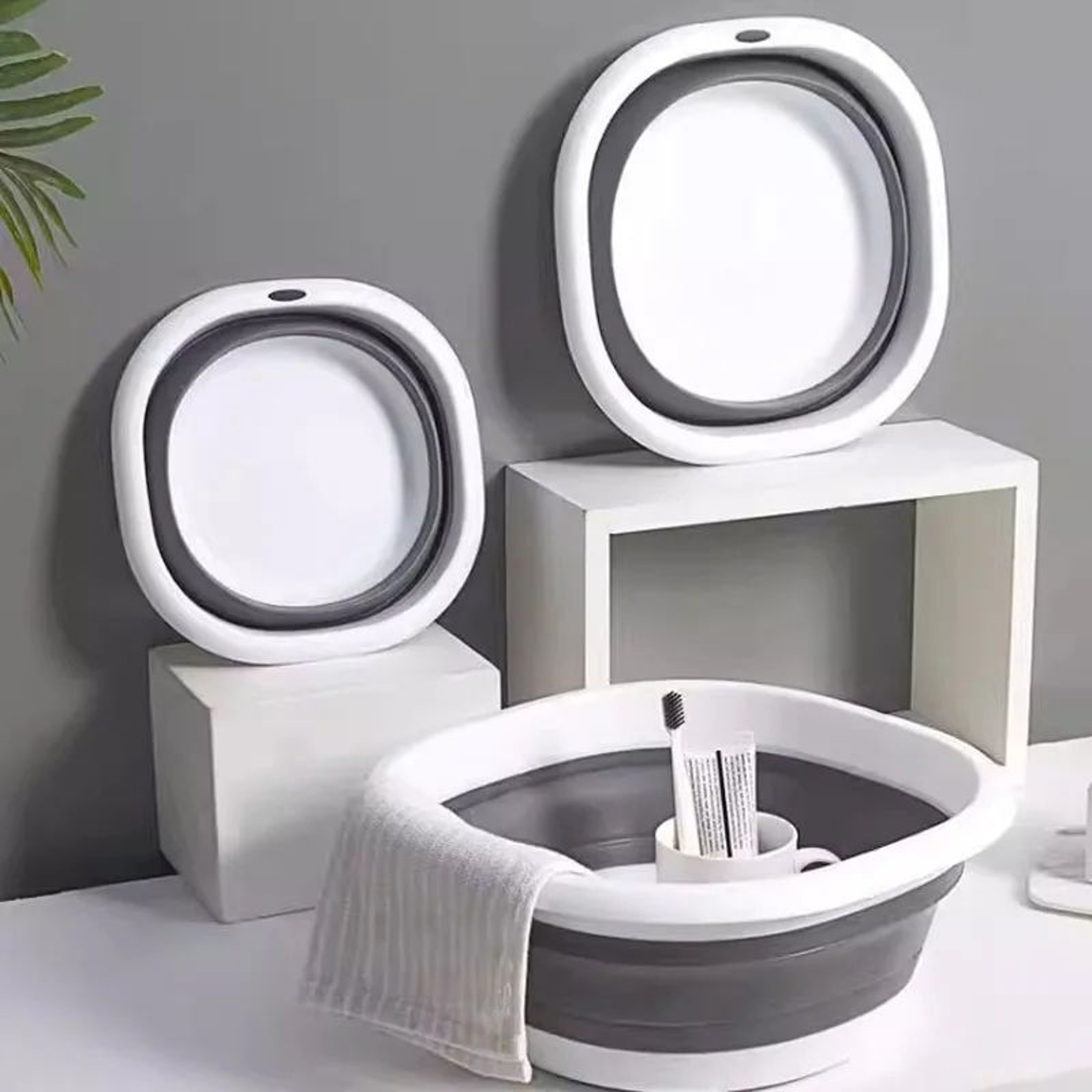 Portable Foldable Silicone Foot Bath Basin 5