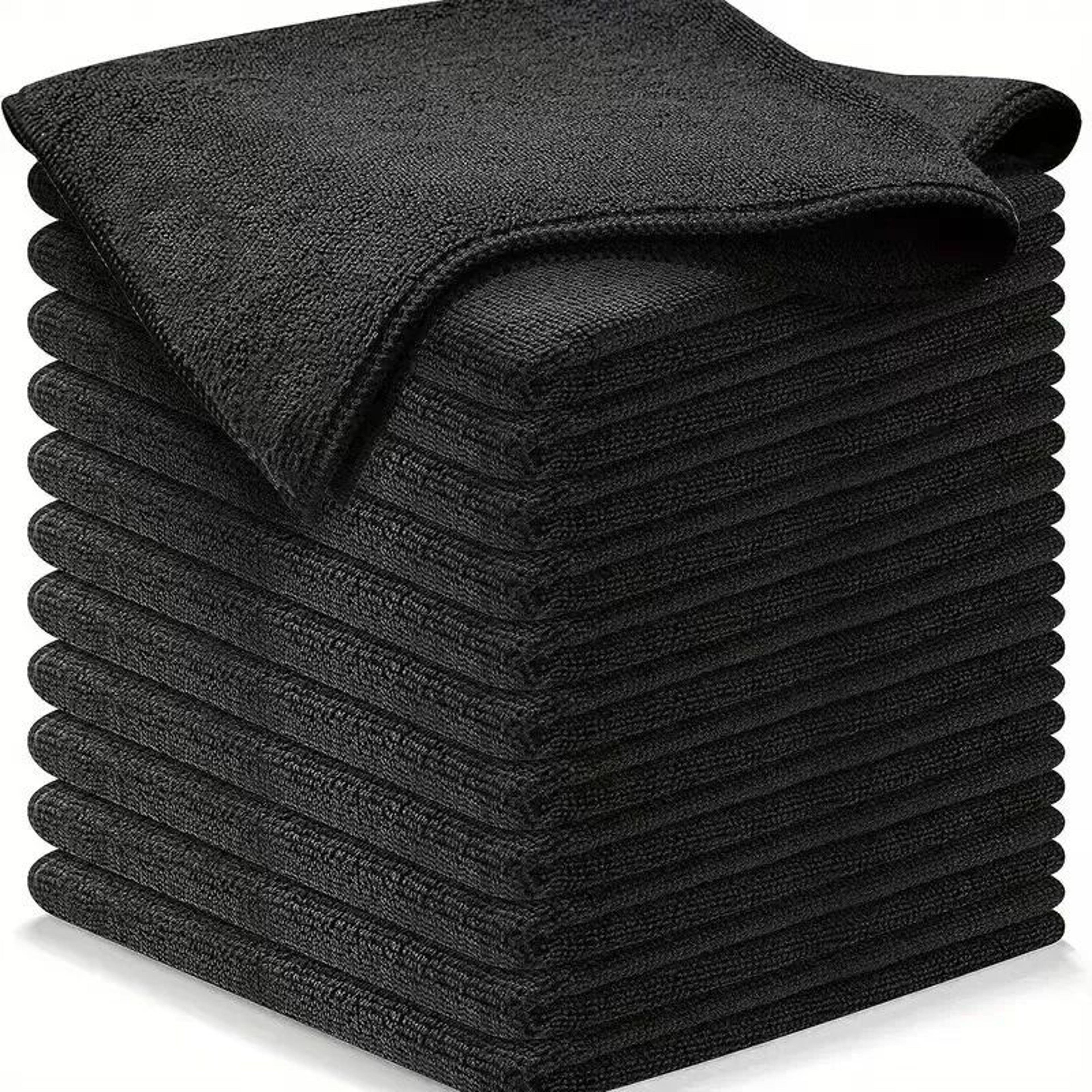 Black Microfiber Cleaning Cloth For Home And Car 6