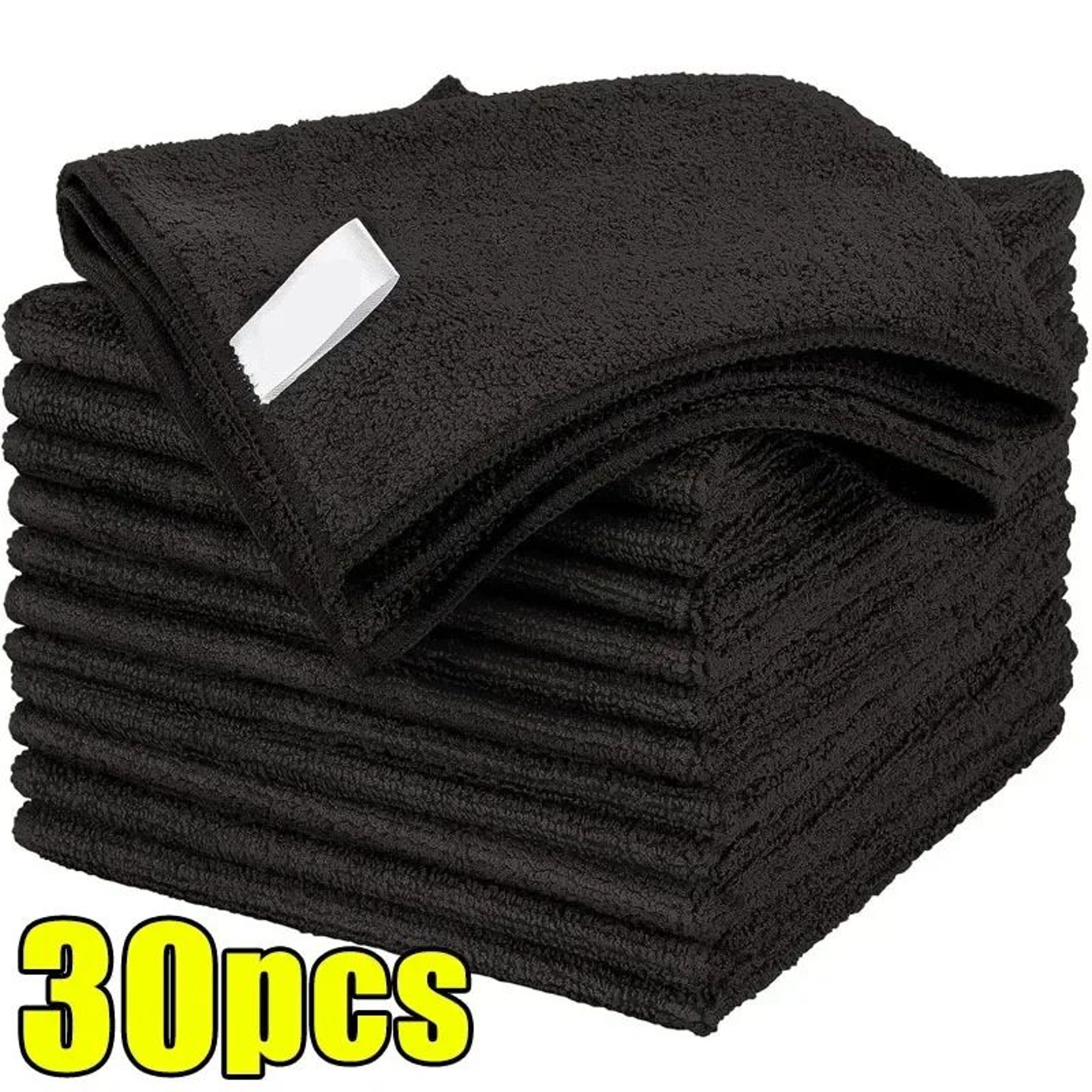 Black Microfiber Cleaning Cloth For Home And Car 8