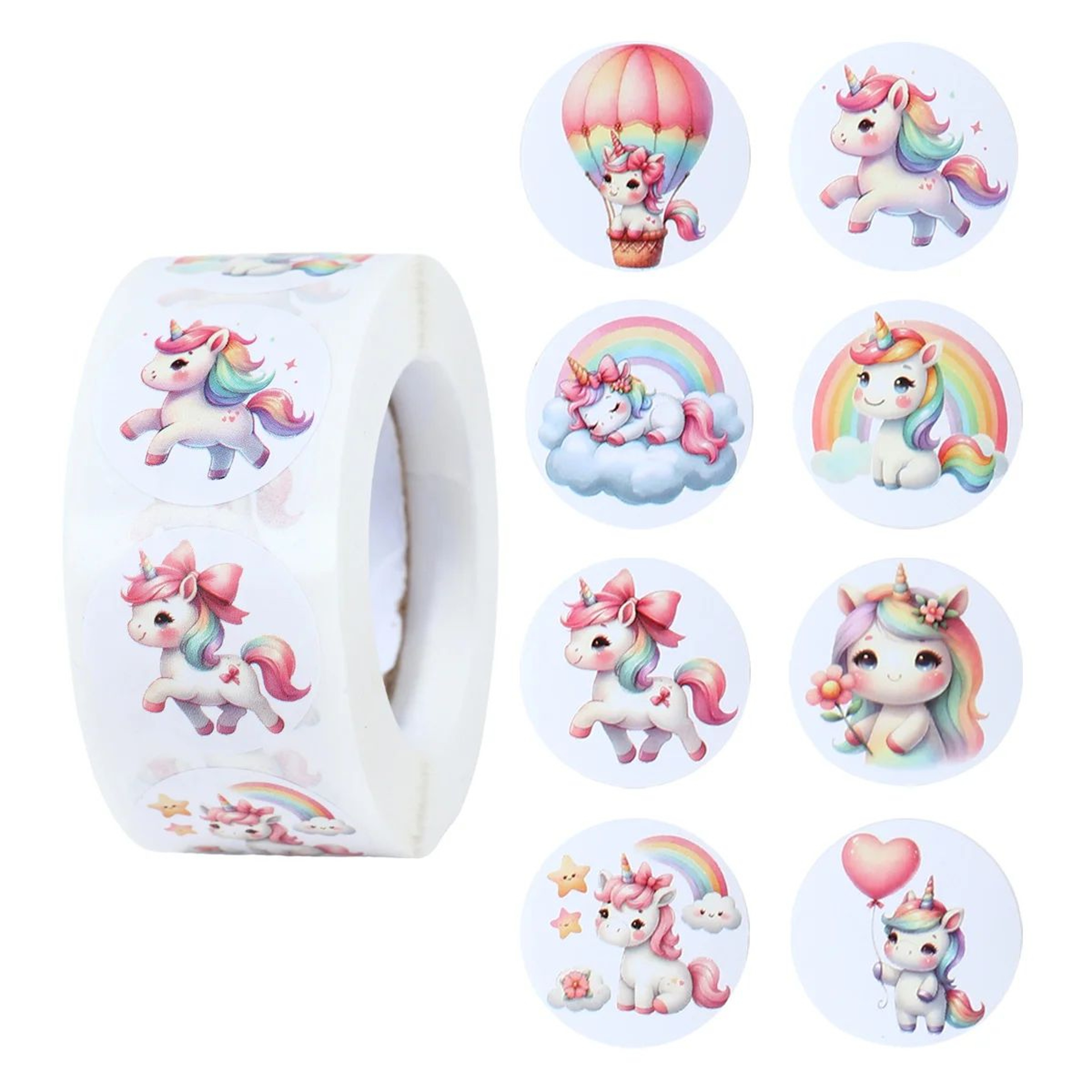 Unicorn Reward Stickers Roll For Kids And Crafts 0