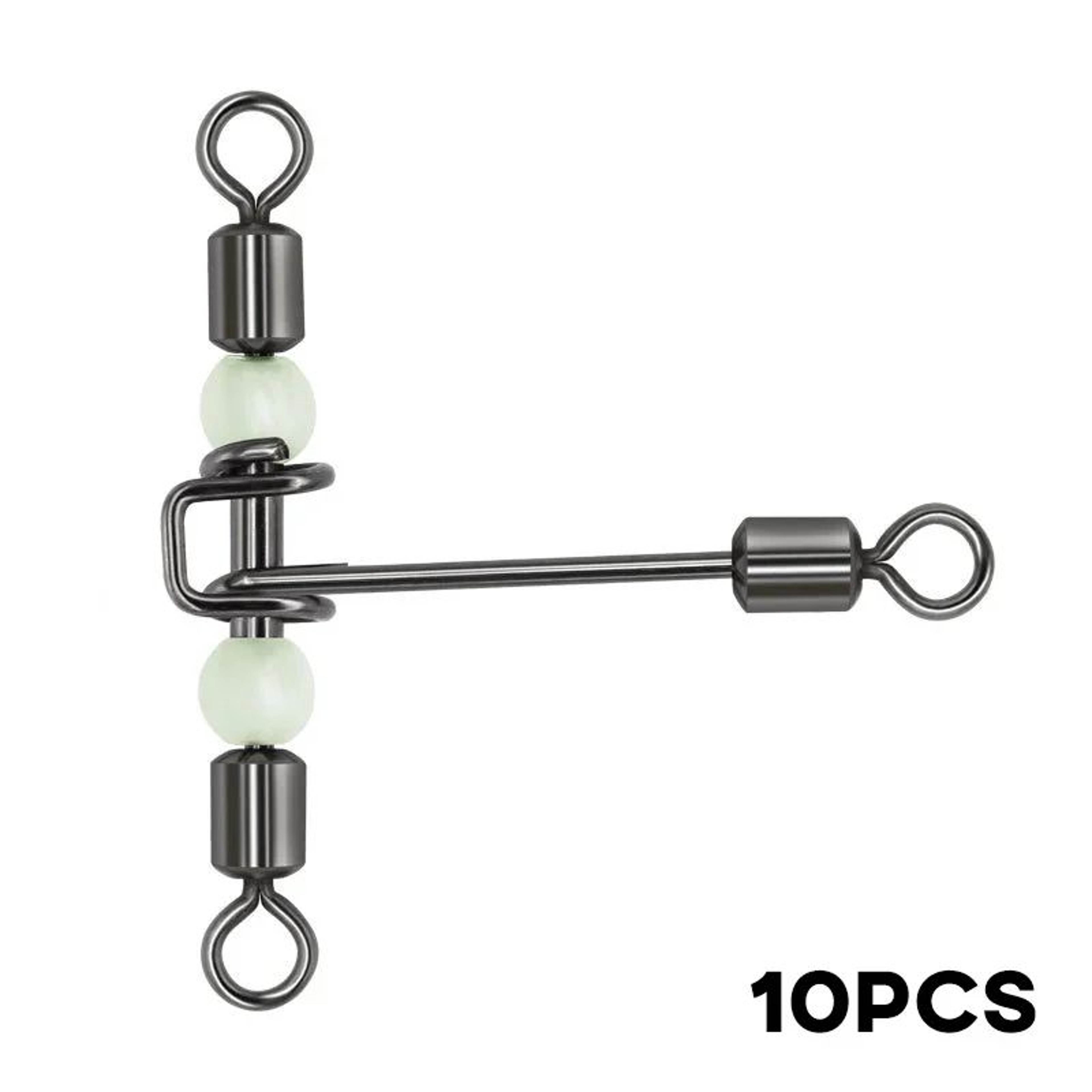 Luminous 3 Way Rolling Fishing Swivels 10 Pack 0